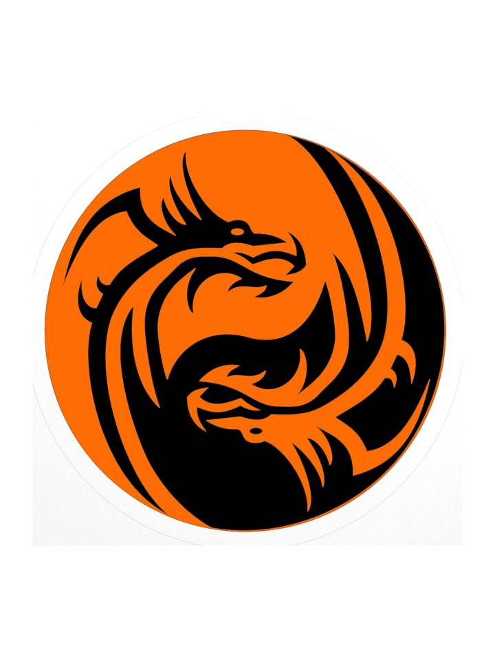 Yin Yang Dragon Sticker product image (1)
