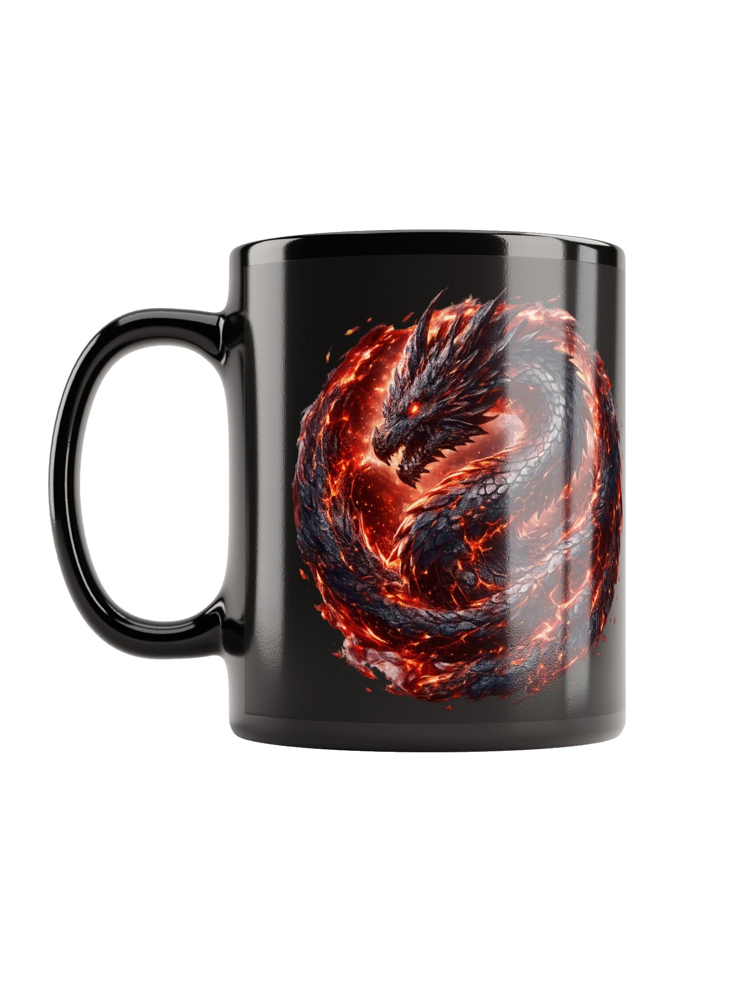 The Red/Black Hybrid - Dragon – Flame of Sovereignty Mug 🔴🔥 product image (1)