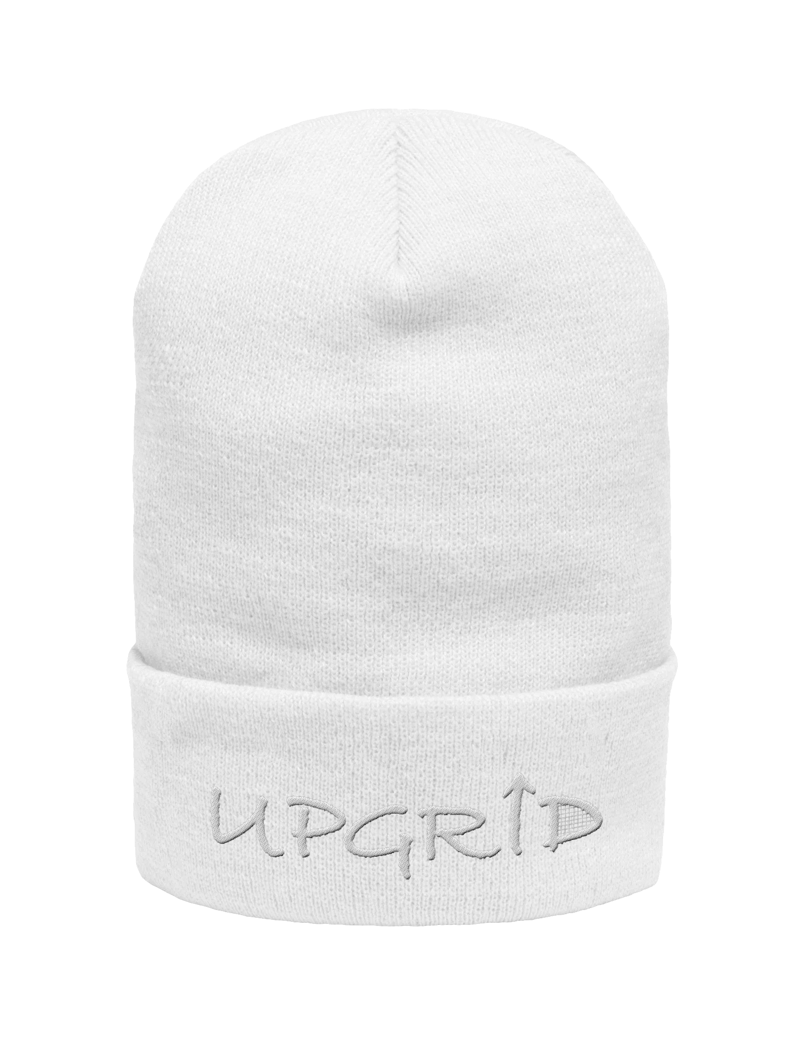 Upgrid White on White Beanie product image (1)