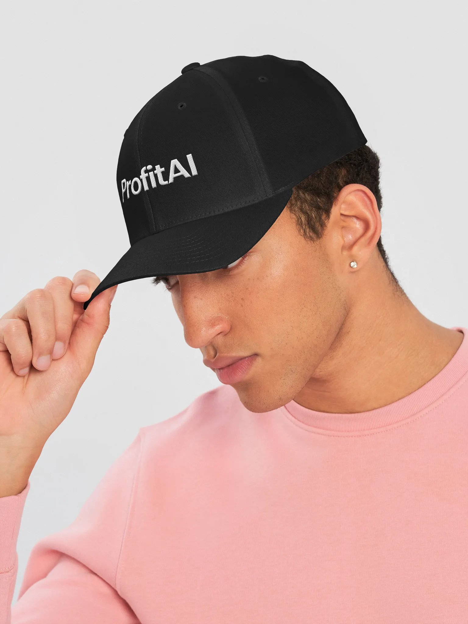 ProfitAI Structured Fitted Cap - Black product image (6)