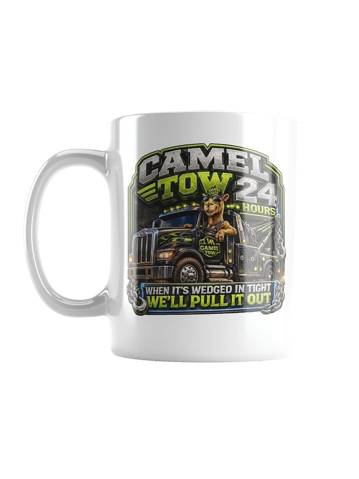 Camel Tow 24 Hours White Mug (Black/Green) product image (1)