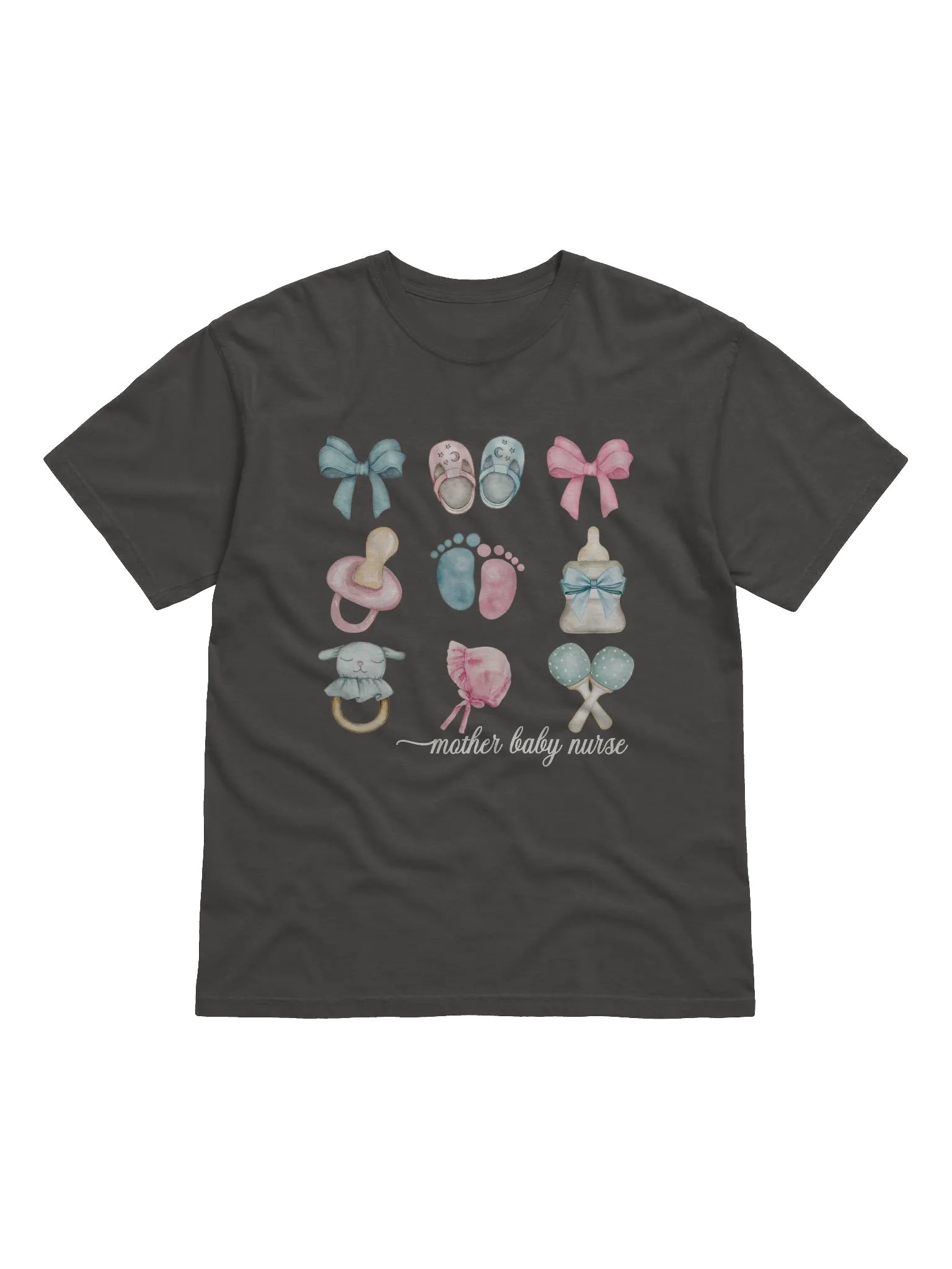 Personalized Coquette Style Nurse/Crew T-Shirt (Homemade) product image (1)