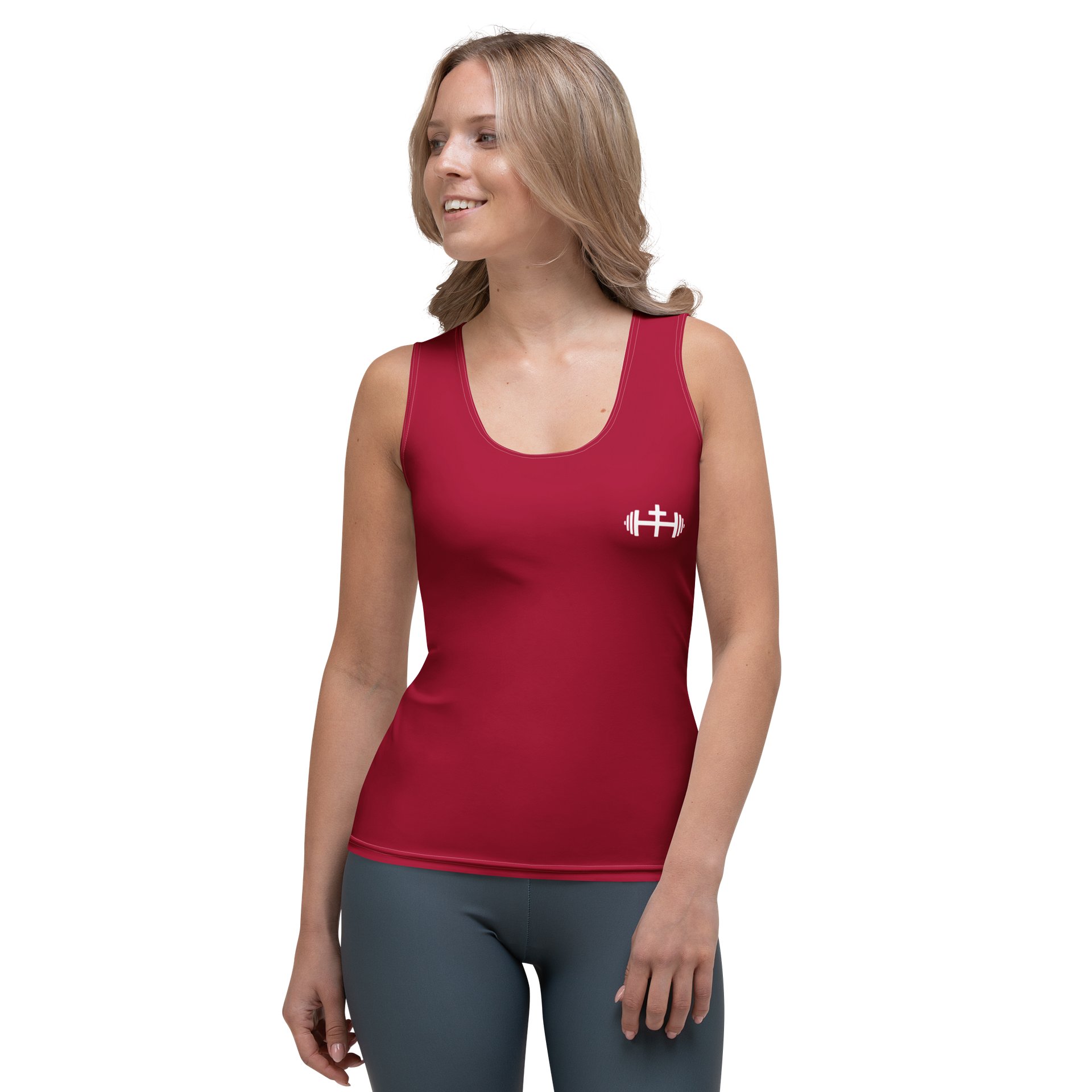 His House Womens Performance Tank - Red product image (1)