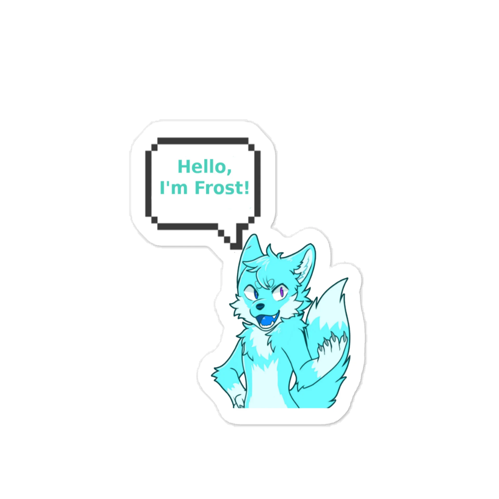 Vynal "Hello, I'm Frost!" Sticker product image (1)