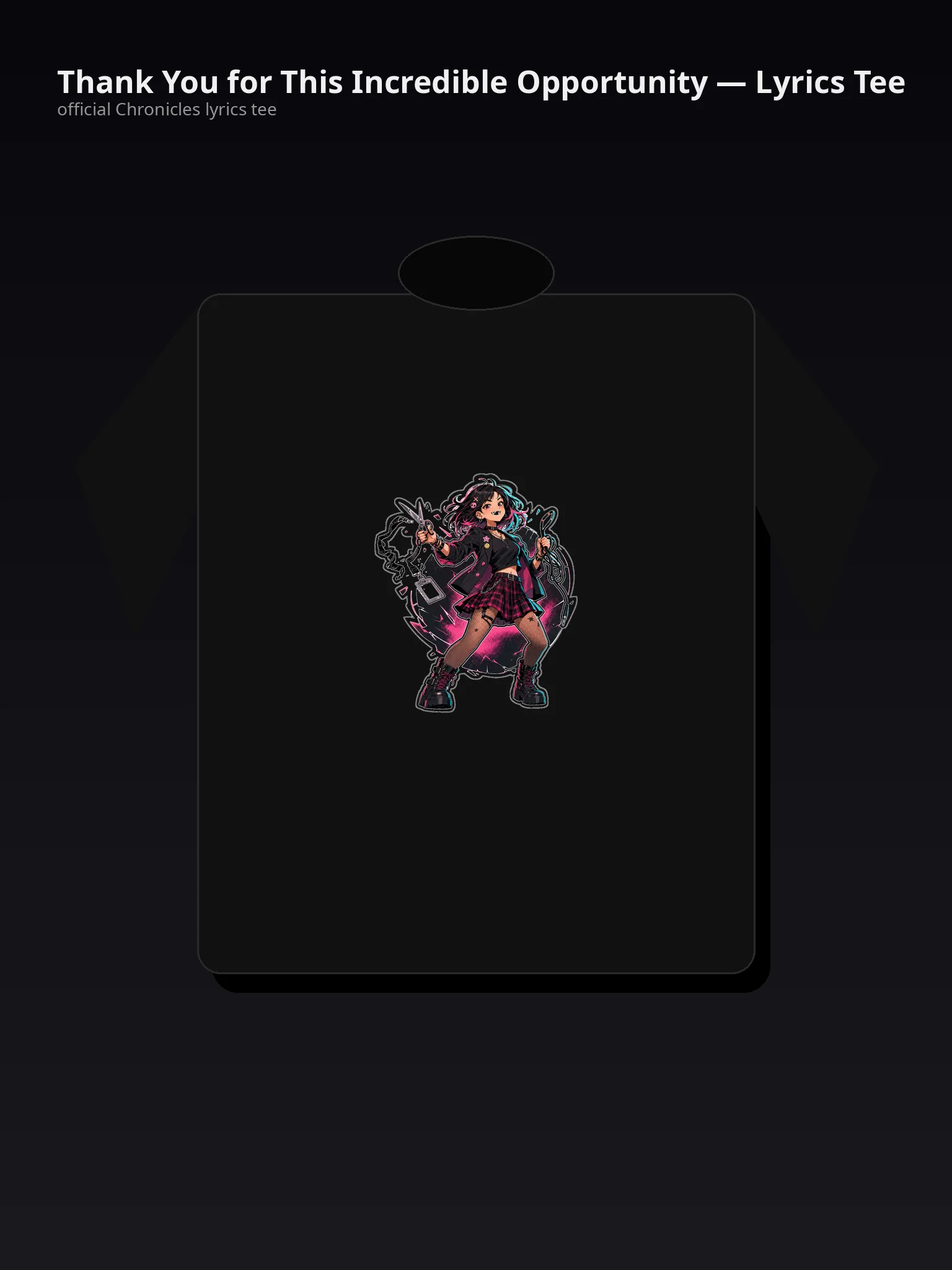 Thank You for This Incredible Opportunity — Lyrics Tee - fARHCw