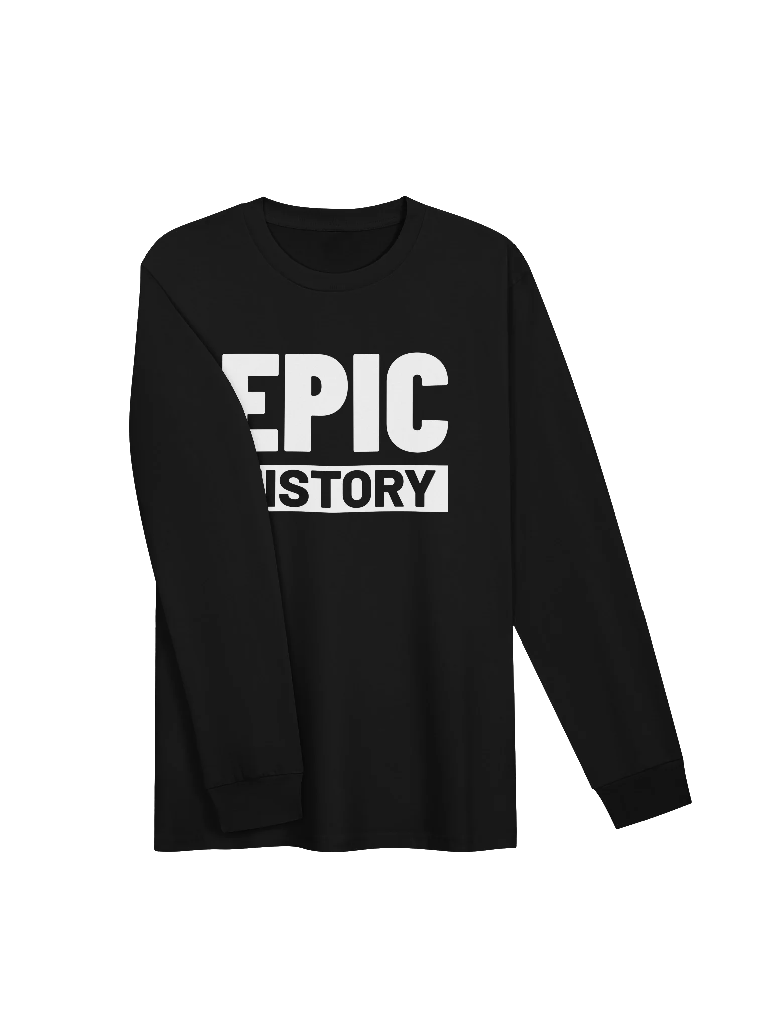 Epic History Logo - Long Sleeve T-Shirt (White Logo) product image (3)
