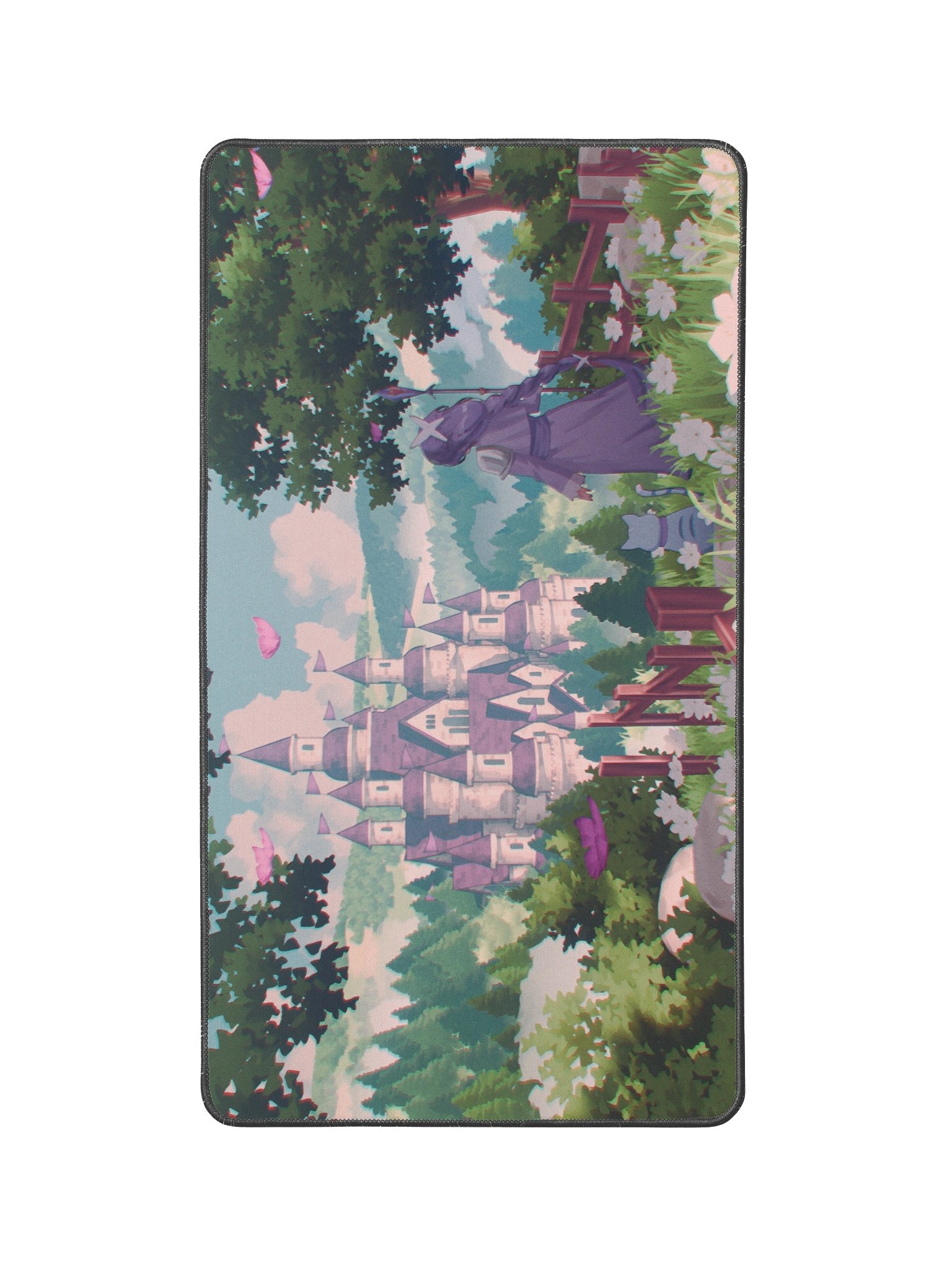 Morning Ros Castle Desk Mat 12" x 22" product image (2)