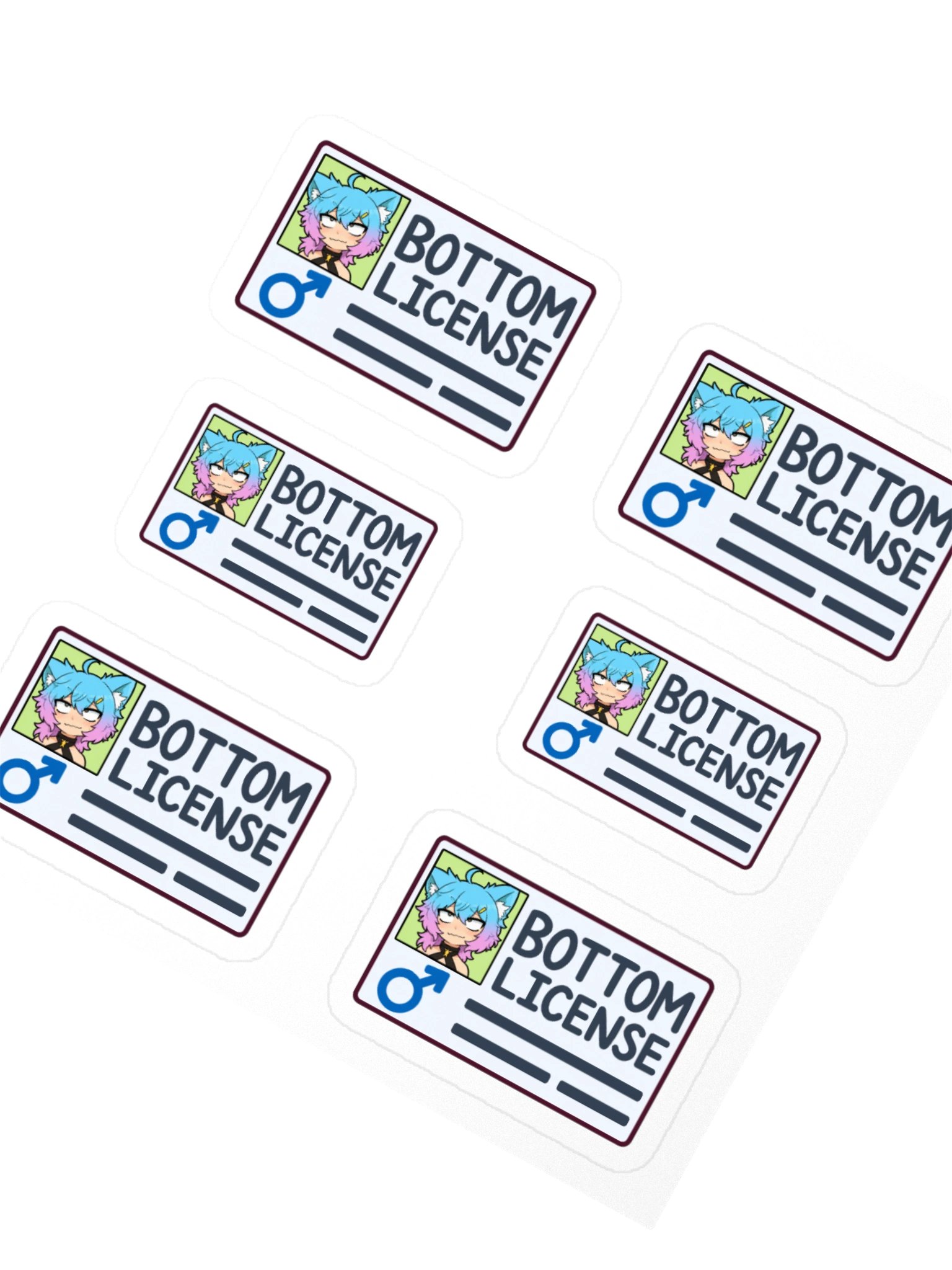 Bottom License Card Stickers product image (2)