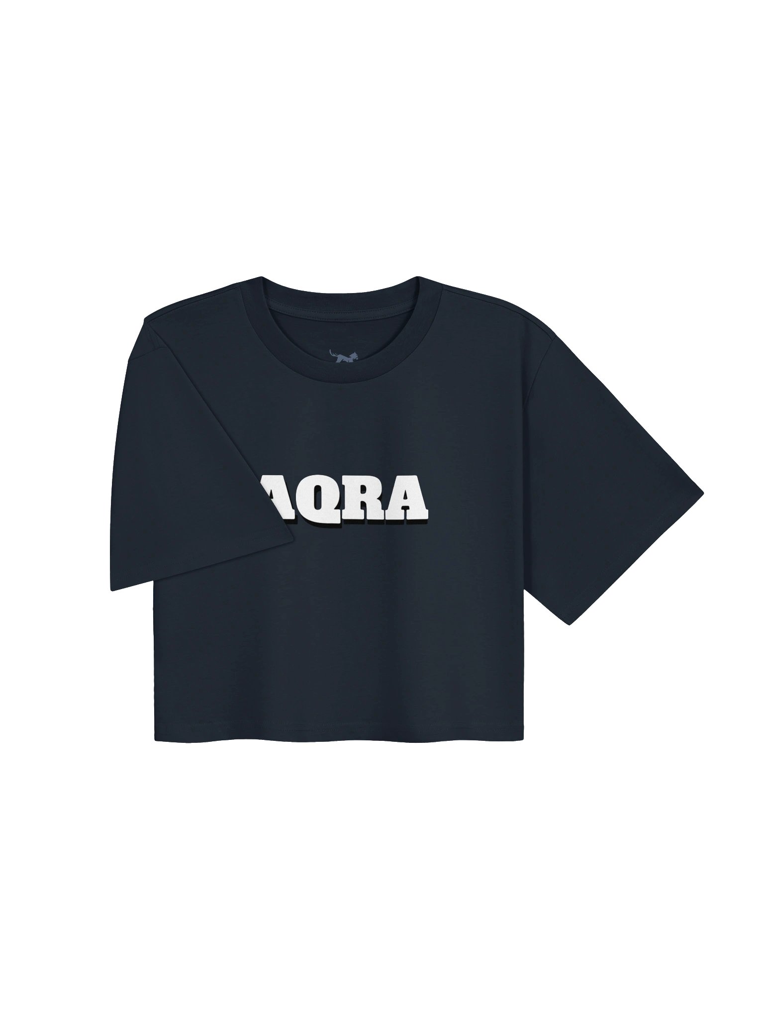 AQRA Bold White Wordmark Crop Tee product image (7)