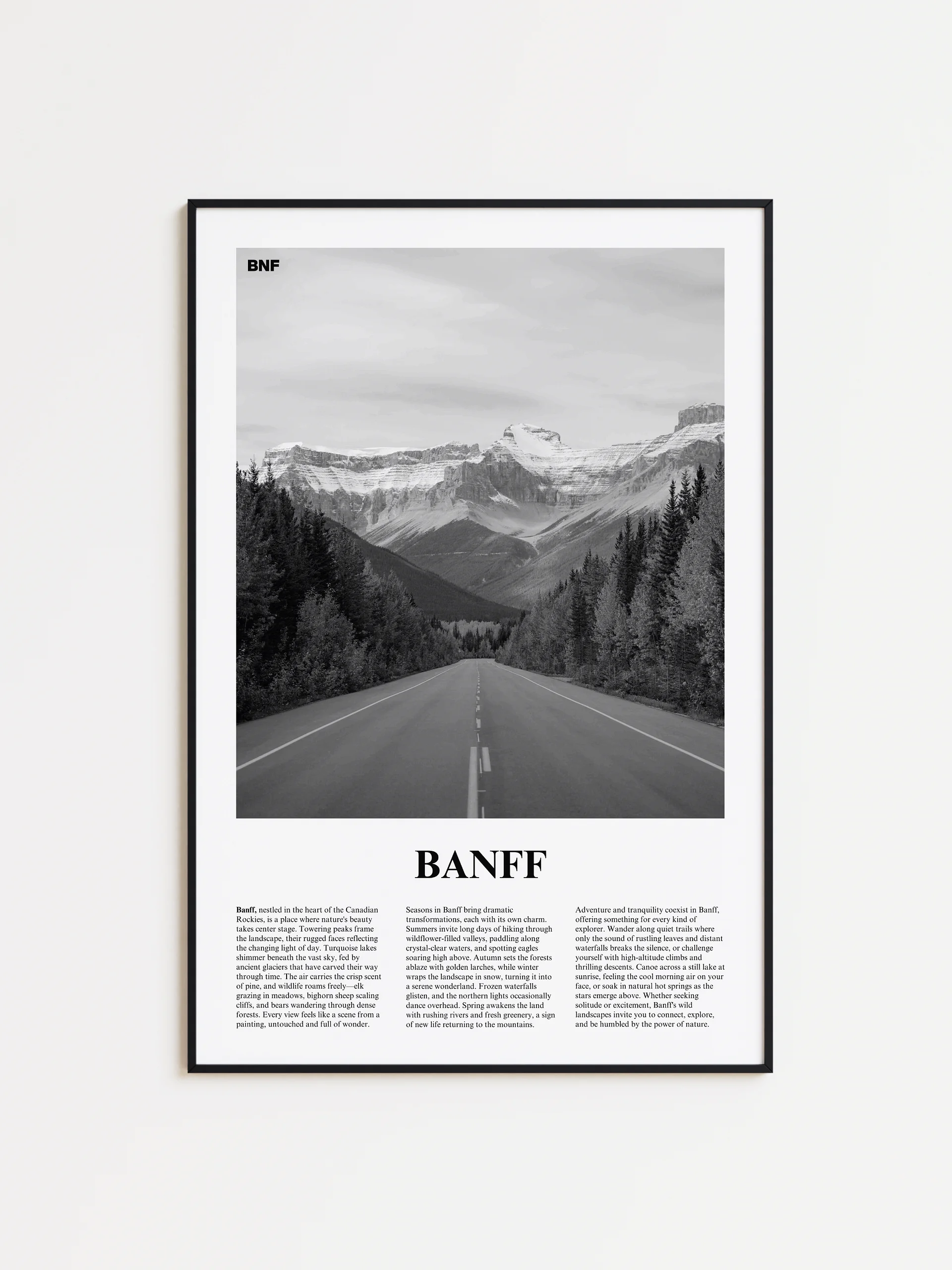 Banff 03 Newspaper Poster | Framed product image (1)