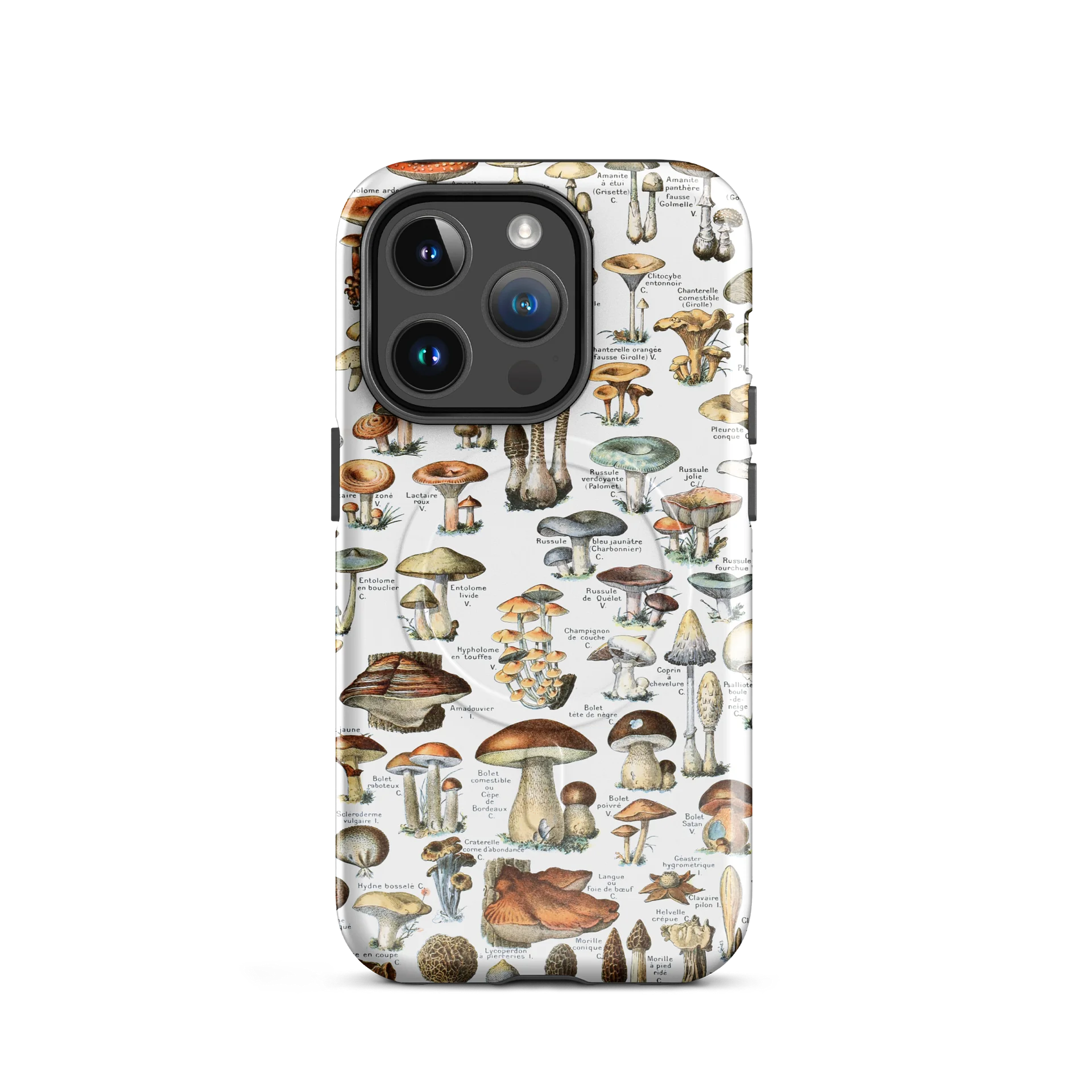 Mycological Marvels iPhone® MagSafe® Tough Case - Champignons by Adolphe Millot product image (8)