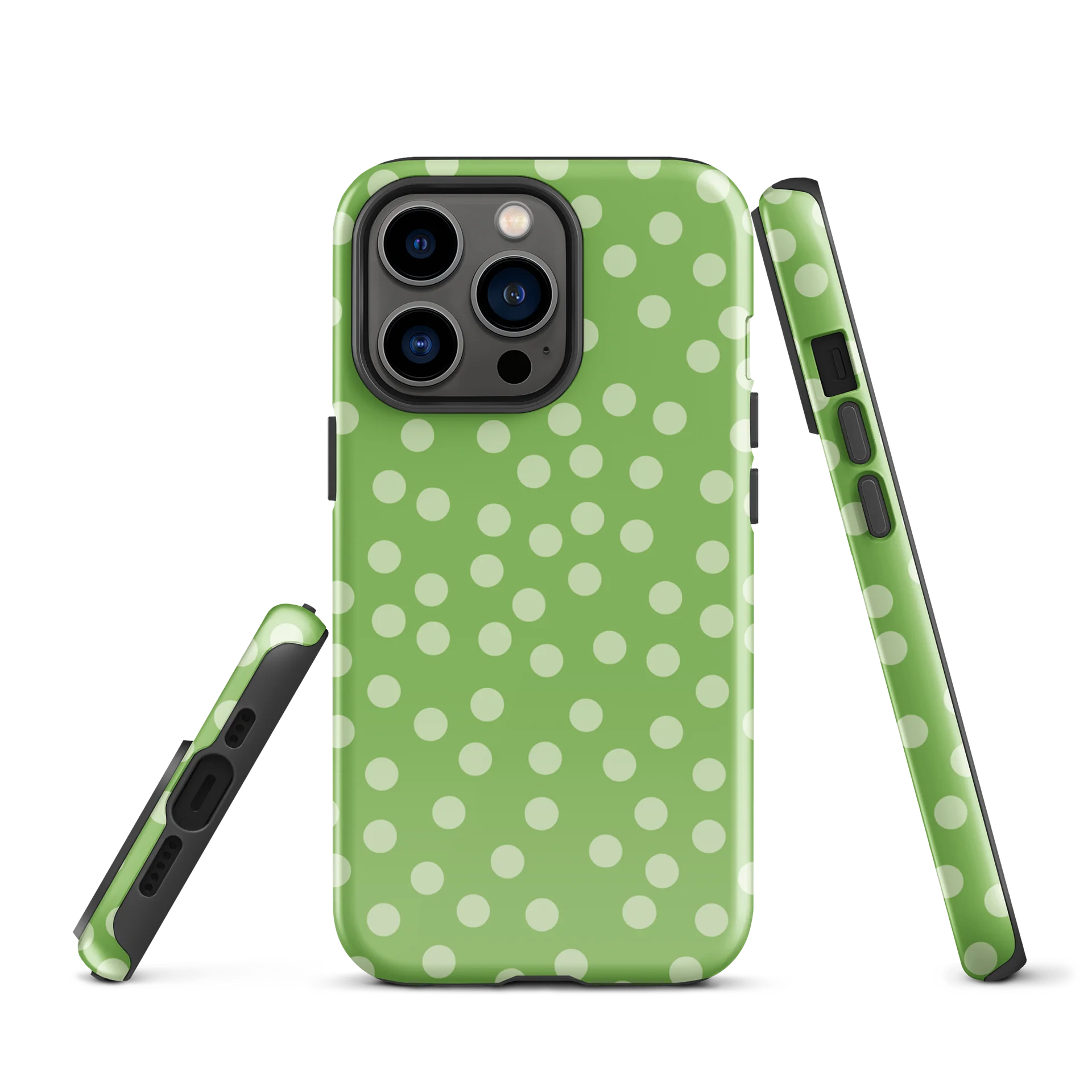 Matcha Green Scatter Dots iPhone Case product image (2)