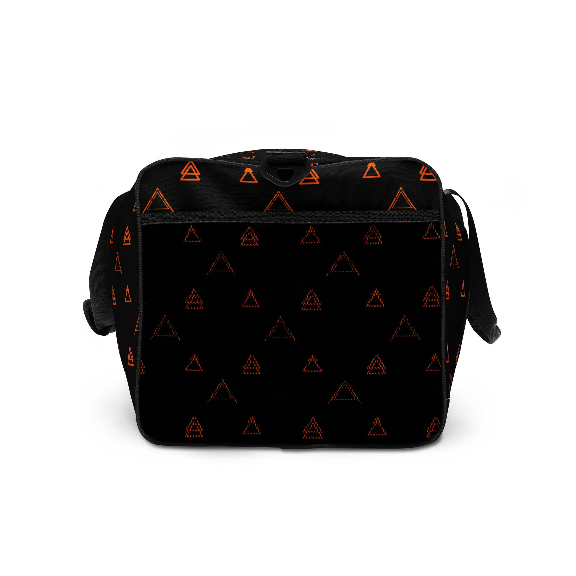 Black & Orange Geometric Weekender Duffle Bag product image (7)