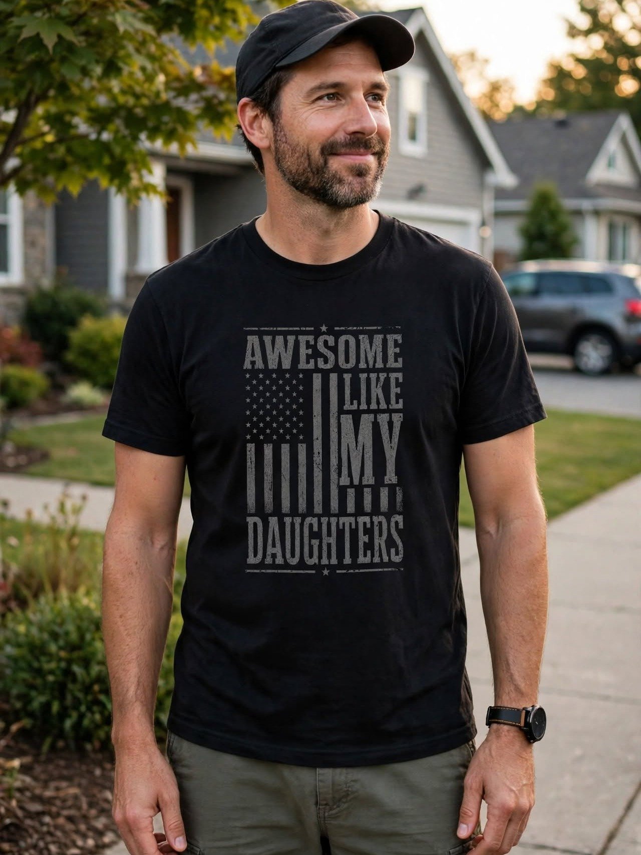 Awesome Like My Daughters Patriotic Tee product image (2)