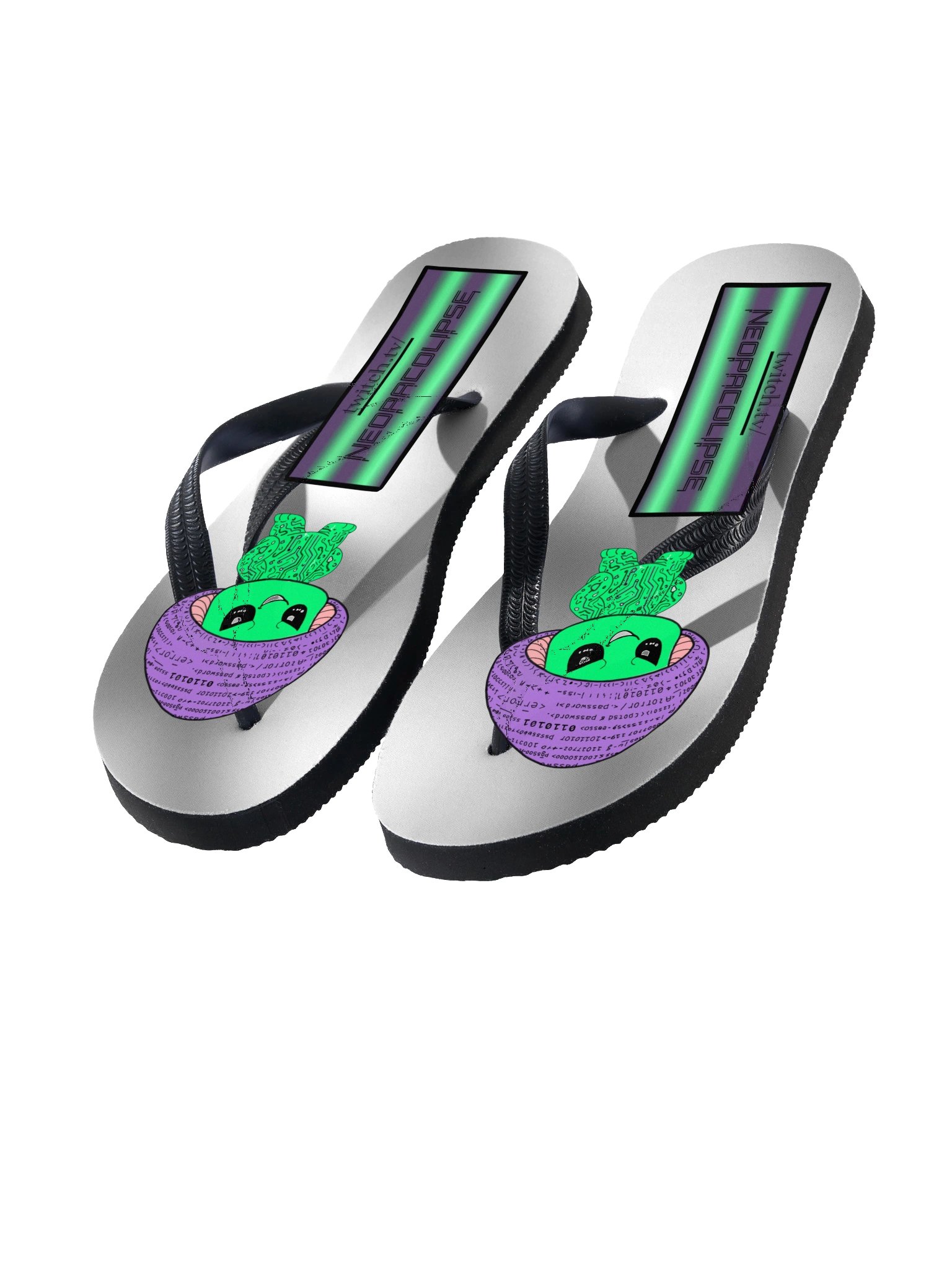 Neopacolipse Twitch Graphic Flip-Flops product image (1)