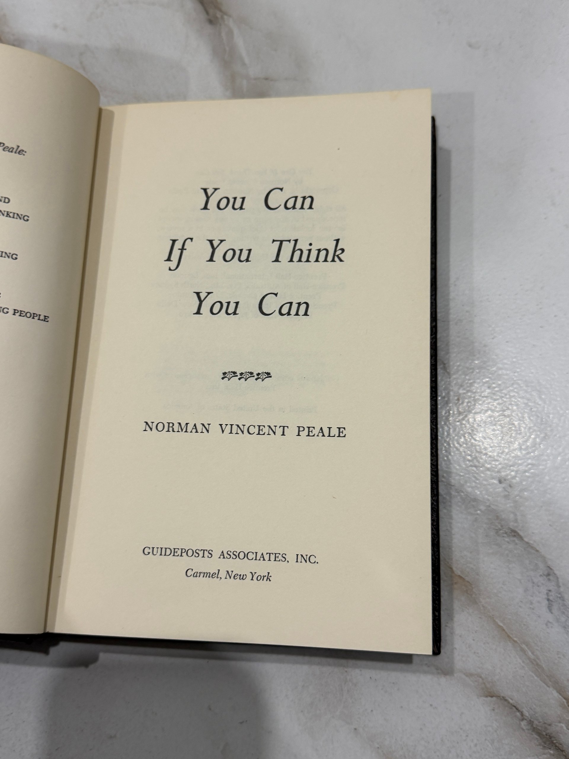 1974 You Can If You Think You Can by Norman Vincent Peale Guideposts Hardcover product image (3)