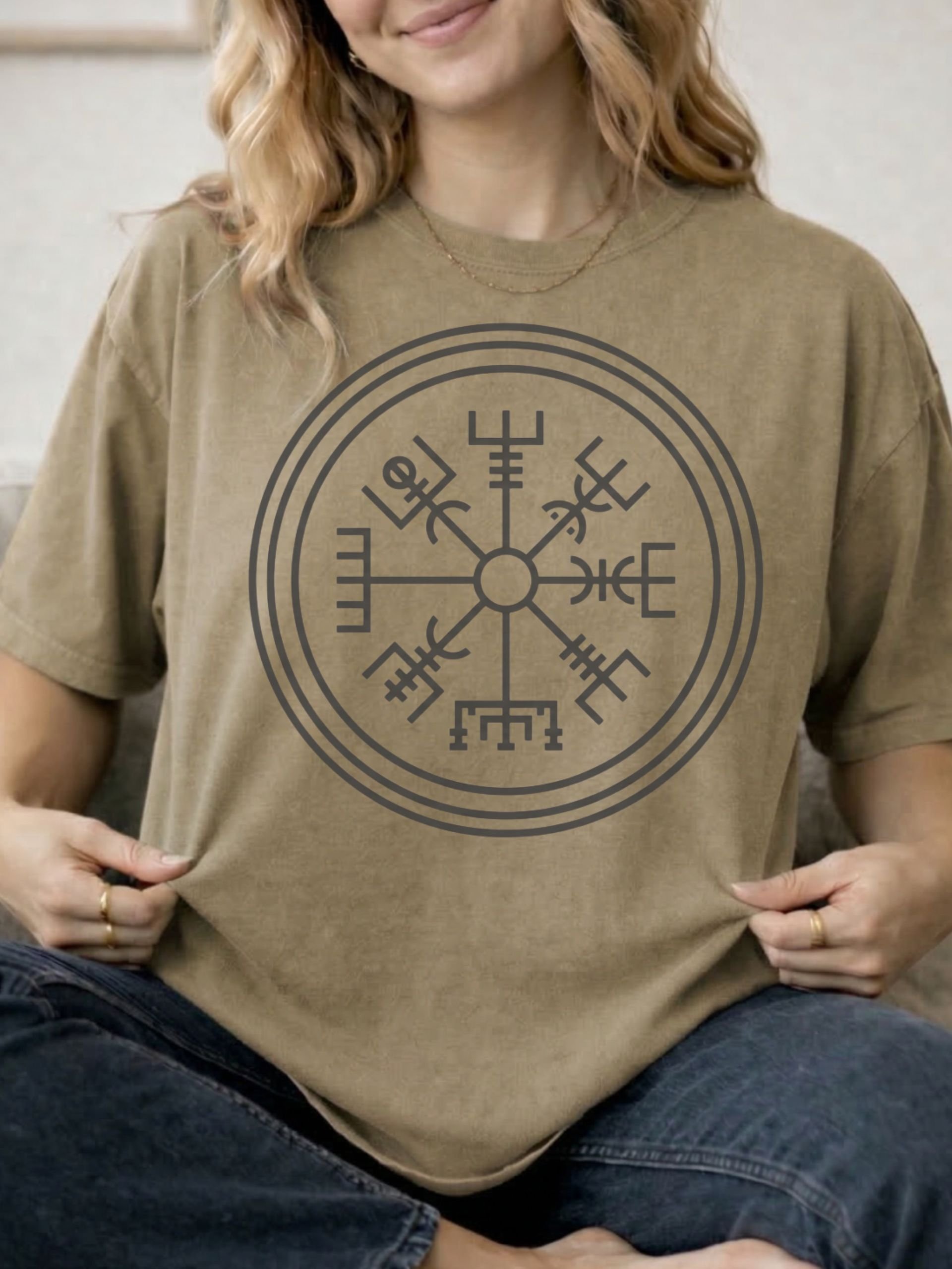 Vegvisir - Viking Compass - Comfort Colors Heavyweight Unisex cotton T-shirt product image (2)