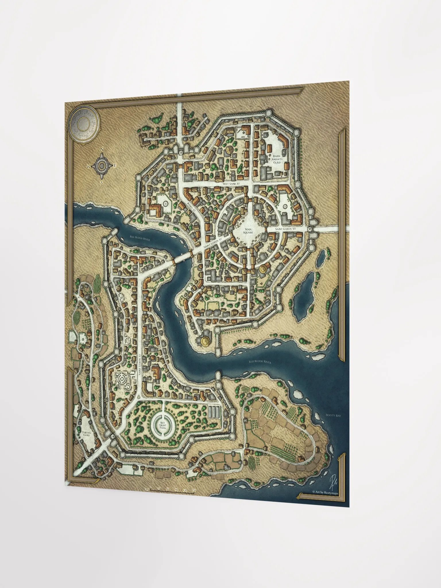 DESERT SHA'ALKHAR CITY POSTER 16'' X 20'' product image (2)