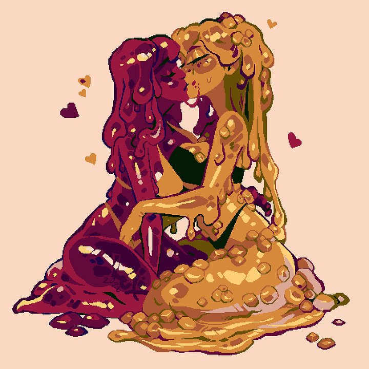 peanut butter and jelly slimegirls stickers product image (2)
