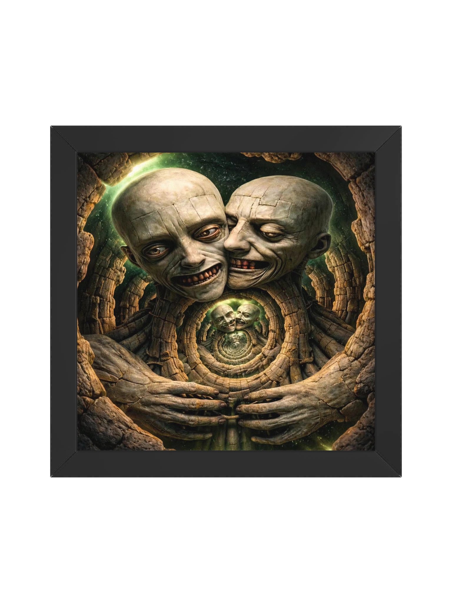 The Twin Within Droste Wall Art - Stone Fracture Recursion product image (1)
