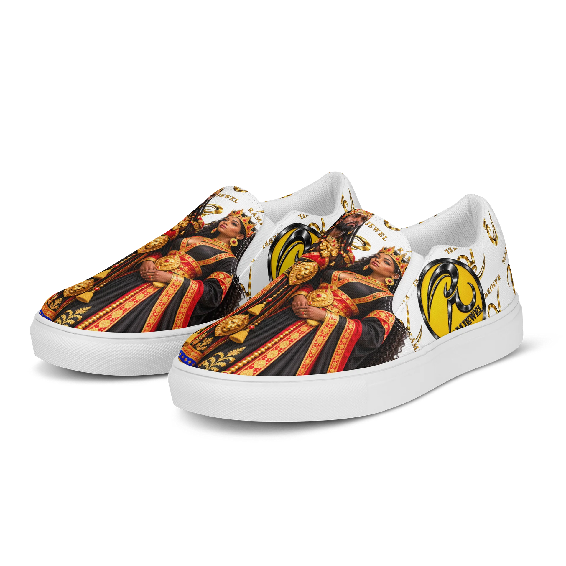 RamJewEL’s Royalty 2 of 2 Slip-On Canvas Shoes Design M2 product image (3)
