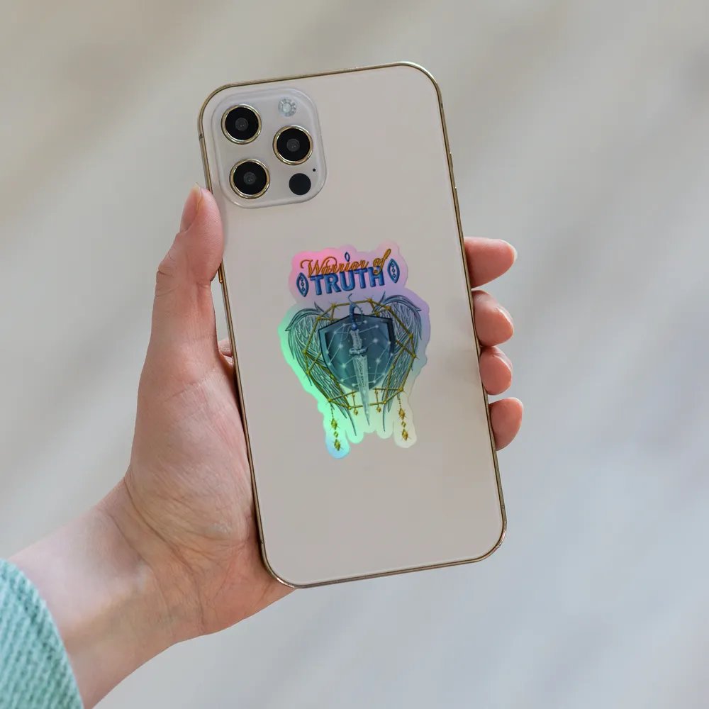 Warrior of Truth Holographic Kiss-Cut Sticker product image (1)