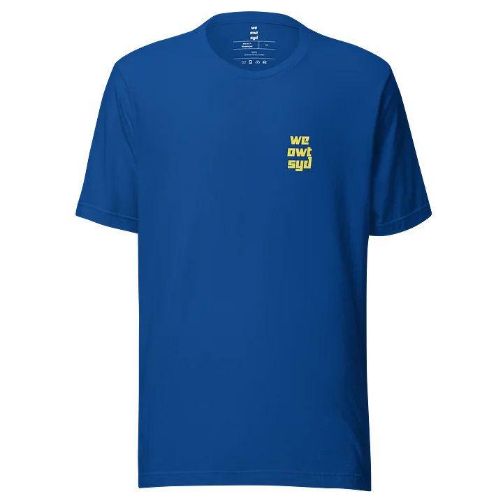 WeOwtsyd Premium T-Shirt - Chest Logo - Blue Yellow product image (1)