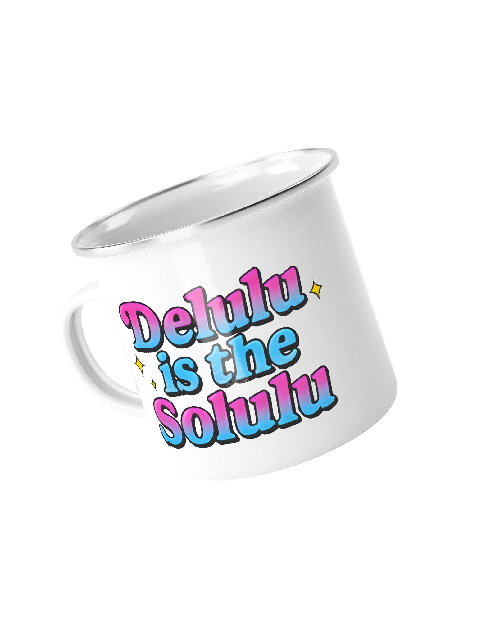 Delulu is the Solulu Enamel Mug product image (4)