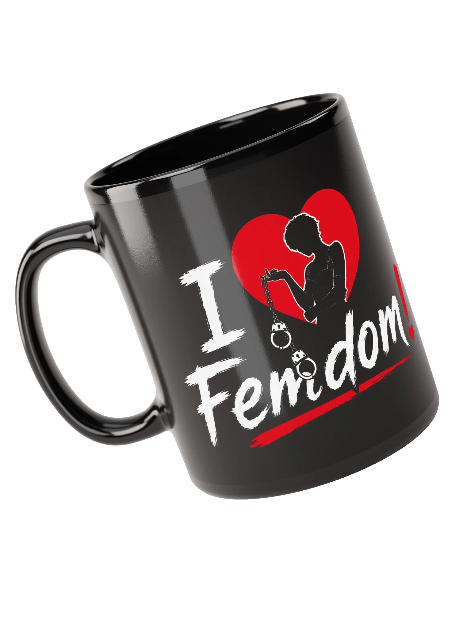 I Love Femdom! – Gothic Heart Kaffeetasse product image (6)