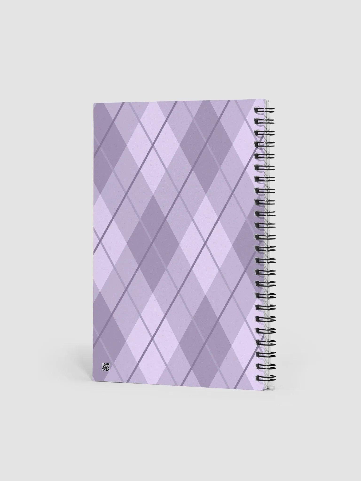 Lilac Argyle Spiral Notebook product image (2)