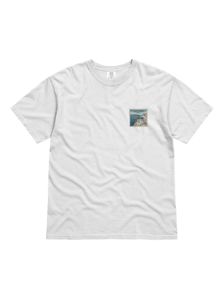 Vintage Santorini, Greece Travel Stamp Comfort Colors T-Shirt product image (1)