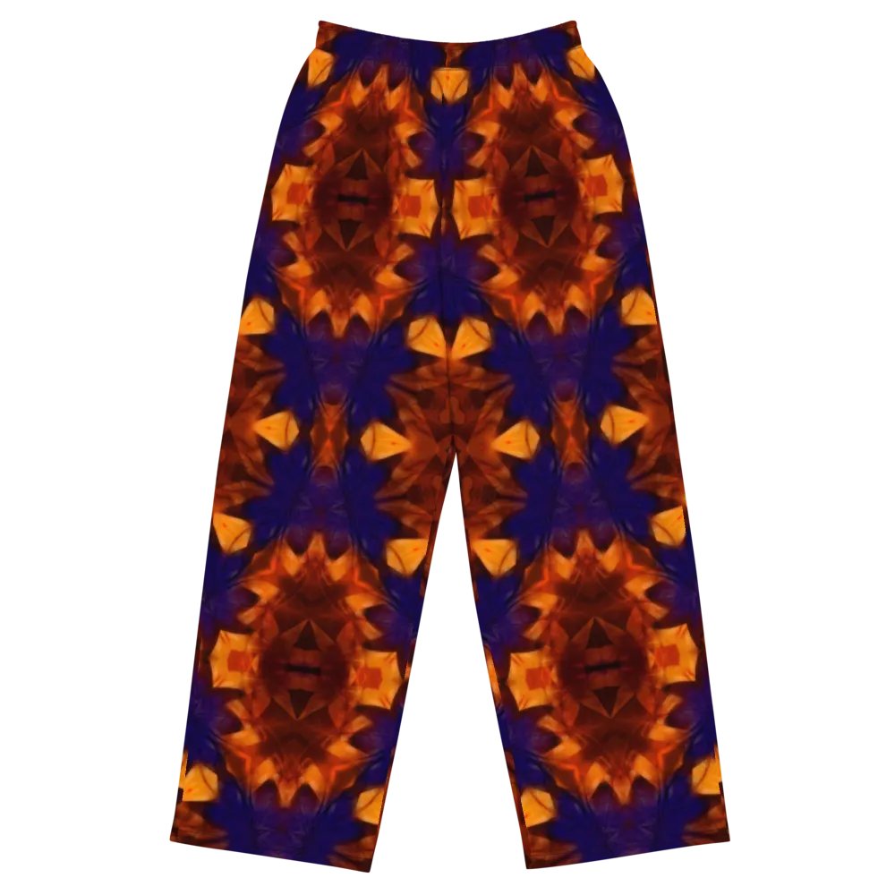 Blue Orange Kaleidoscope Wideleg Pants product image (2)