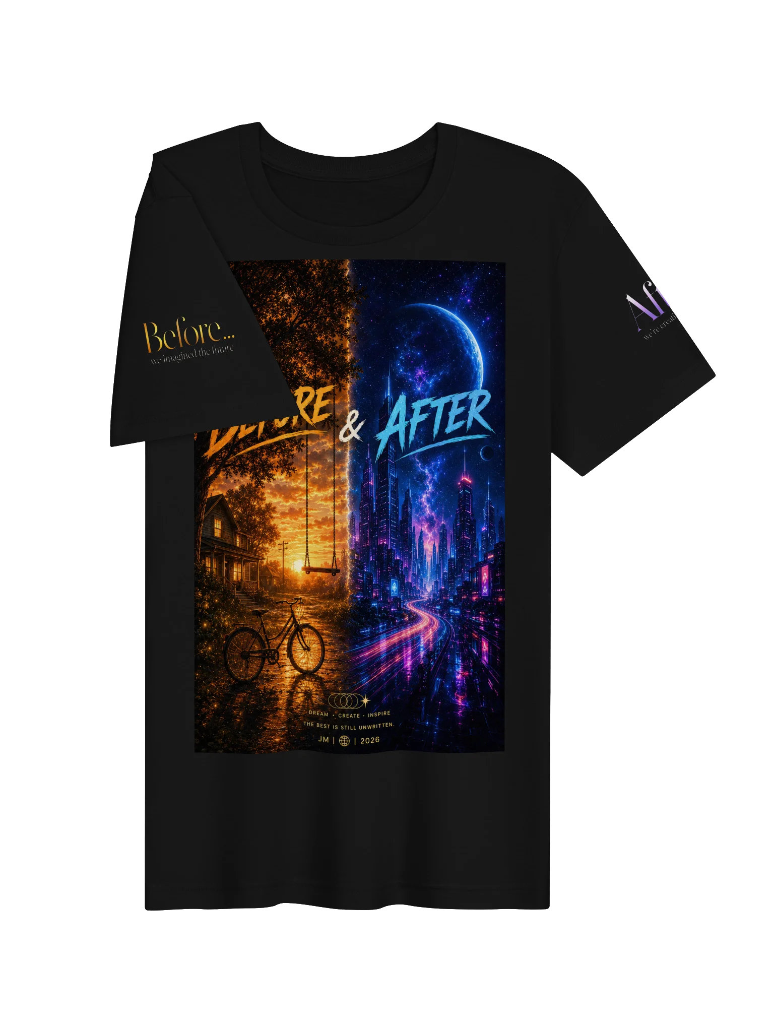 Before & After: Two Worlds T-Shirt product image (2)