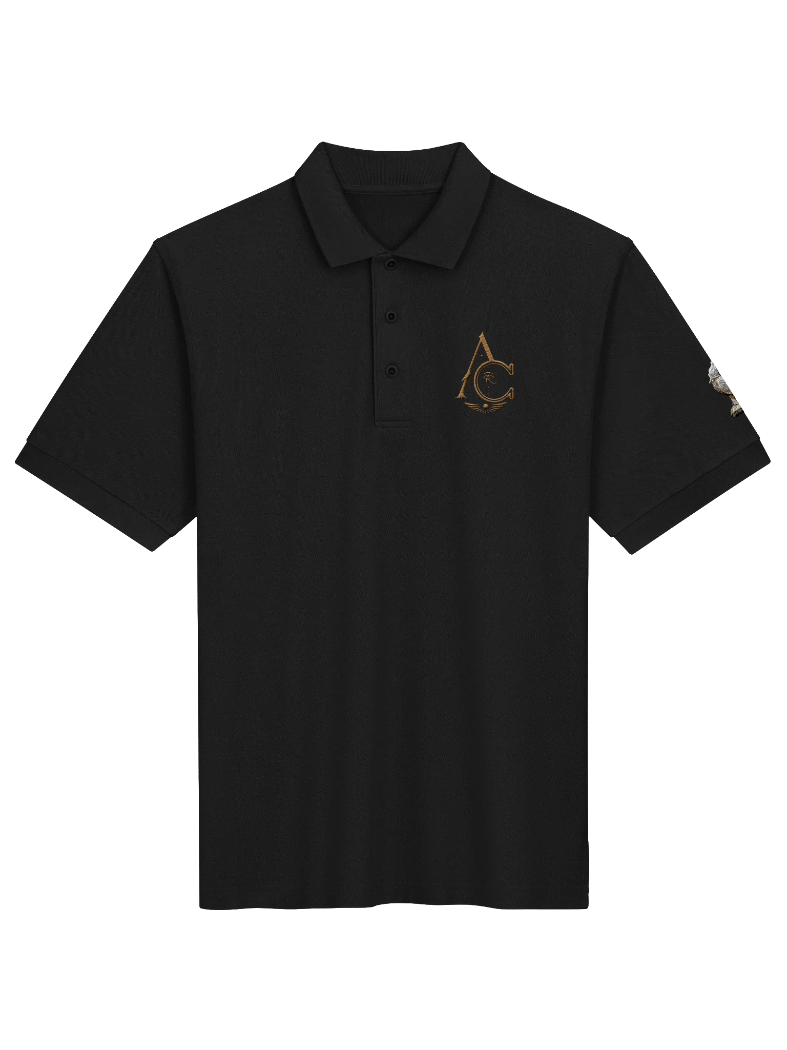 Alpha And Omega Polo Shirt Black product image (1)