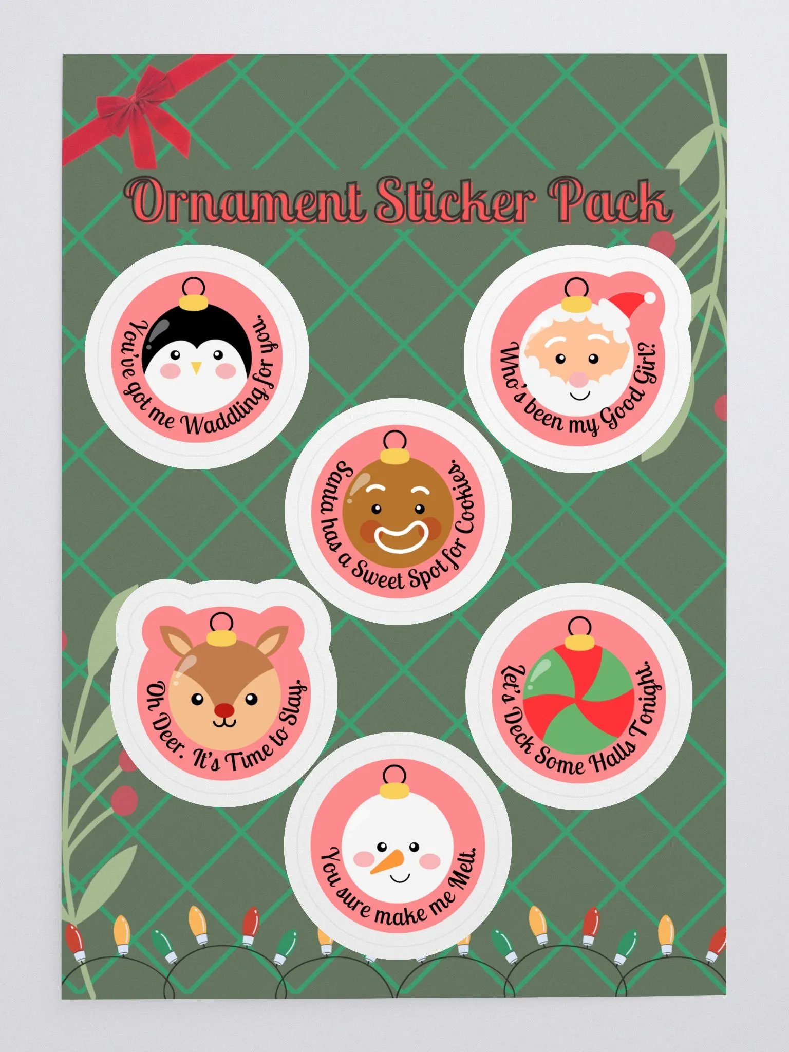 Winter Ornament Sticker Set product image (3)