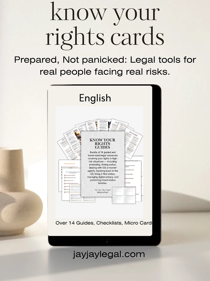 Know Your Rights Card Deck product image (1)