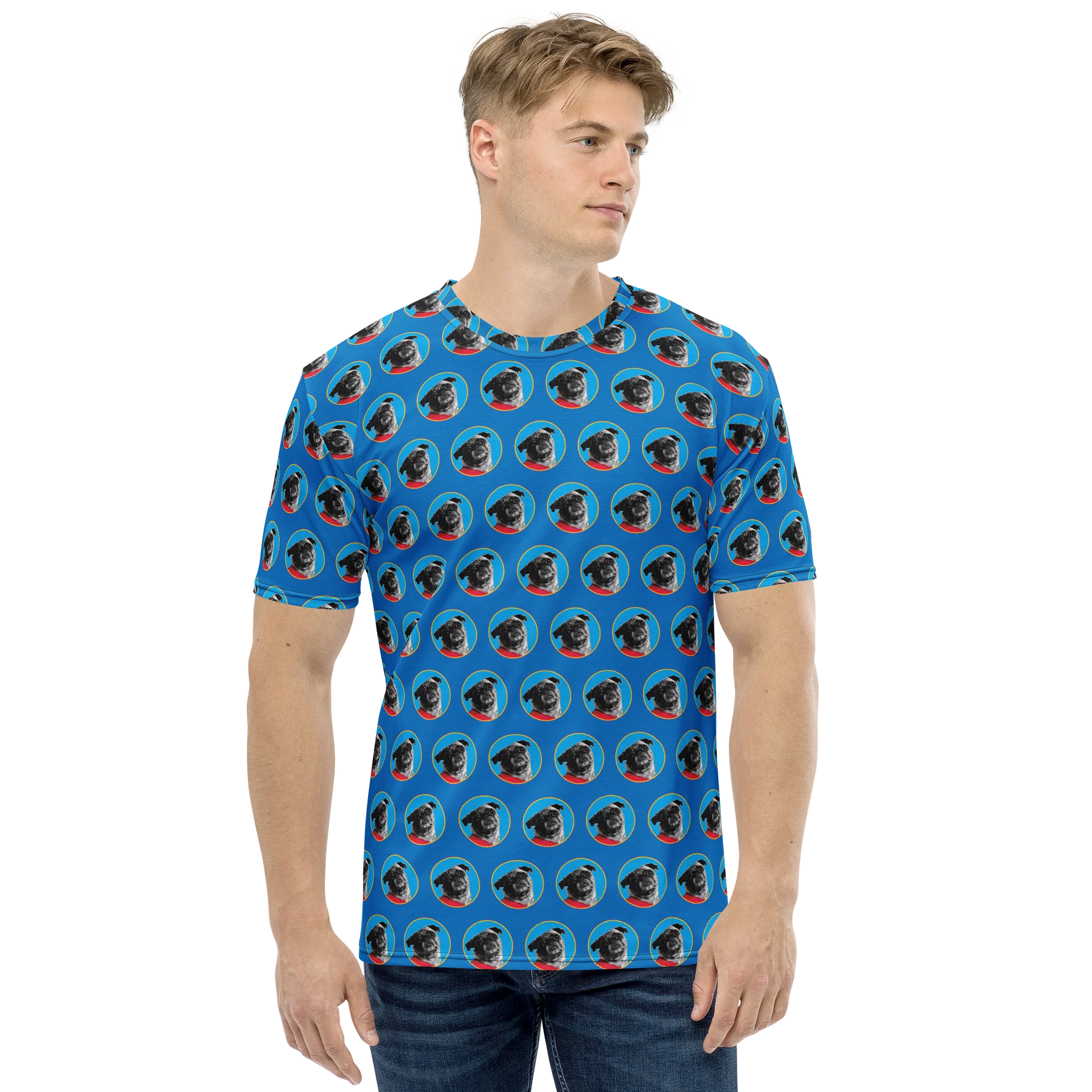 FranSci the Pug Mafia All-Over Print Tee product image (2)