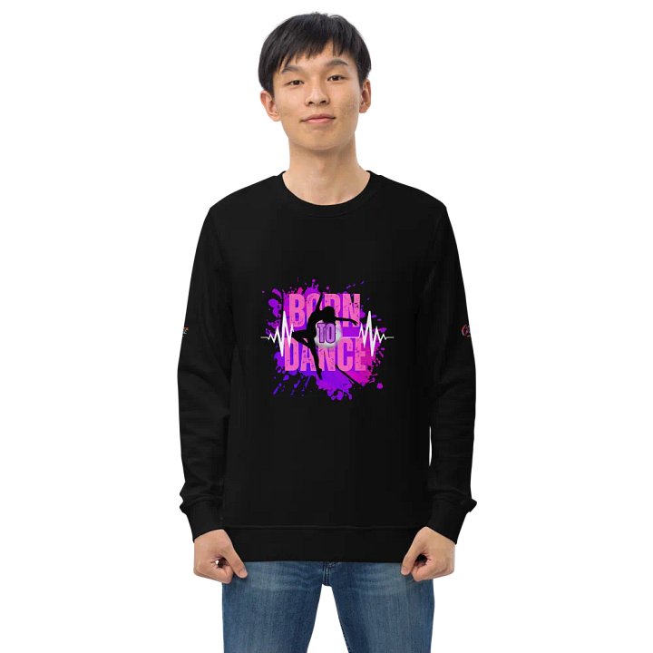 BORN TO DANCE Her Silhouette Unisex Organic Sweatshirt product image (1)