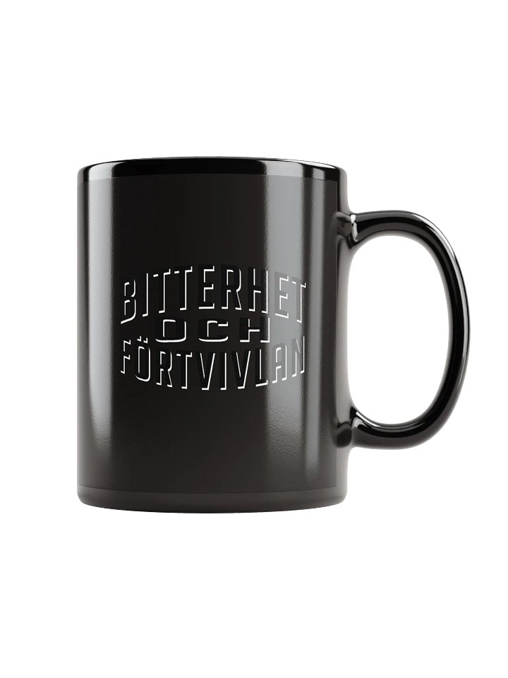 BITTERHET & FÖRTVIVLAN - BLACK MUG product image (1)