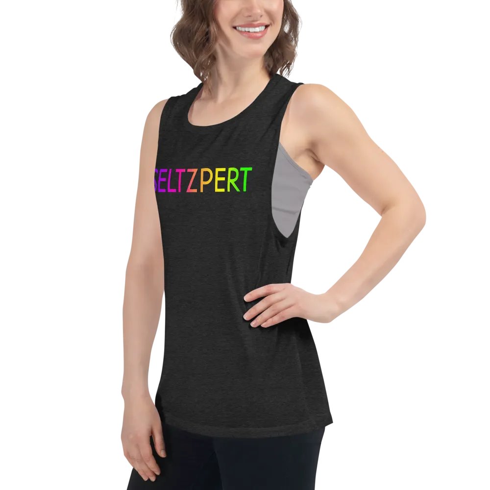 Seltzpert Women's Flowy Tank Top | Rainbow Paradise product image (10)