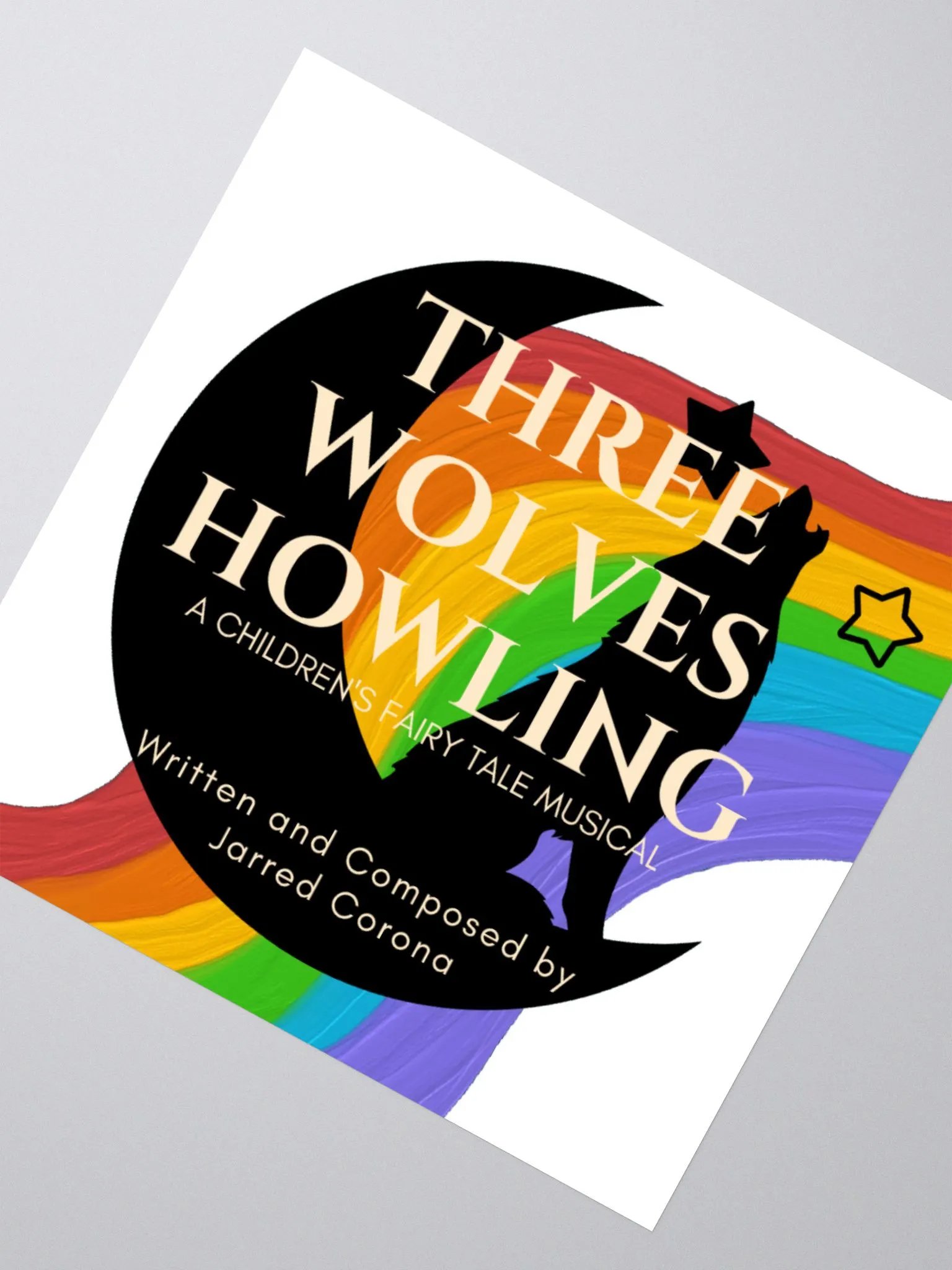 Three Wolves Howling Stickers 1 product image (4)