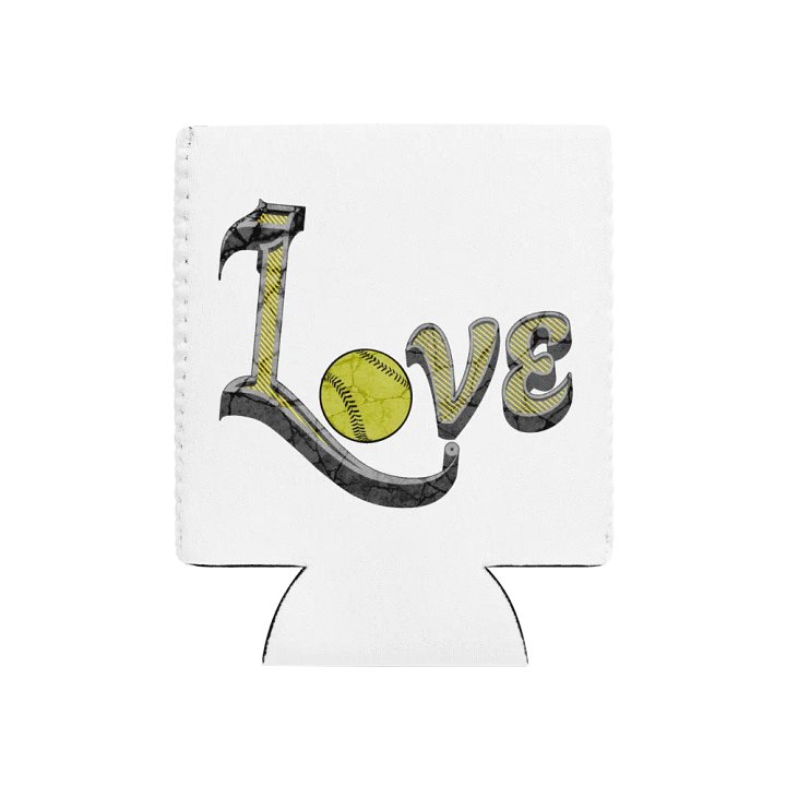 Love Softball Can Cooler product image (1)