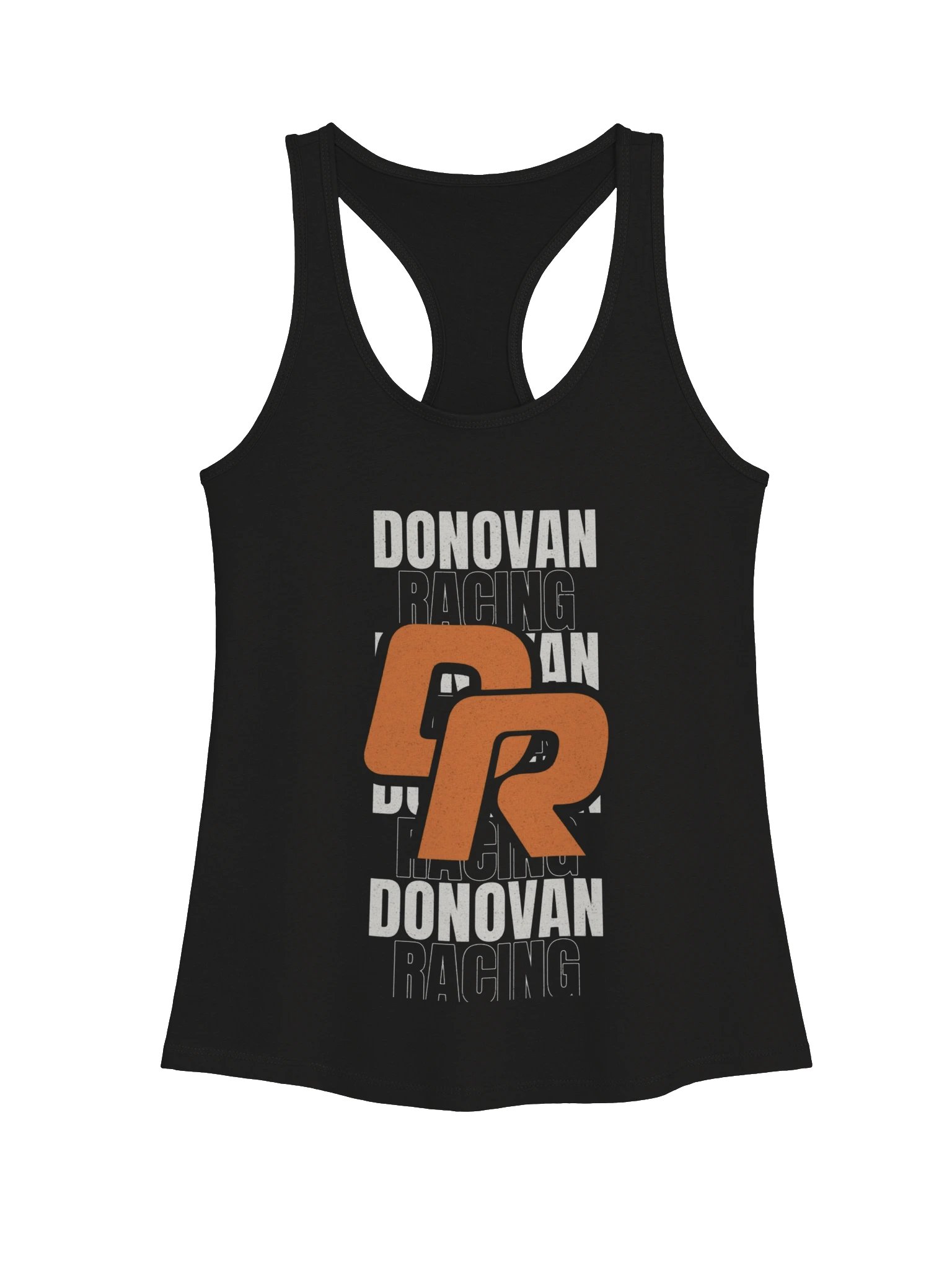 Donovan Racing Women's Racerback Tank | Stacked Wordmark product image (1)