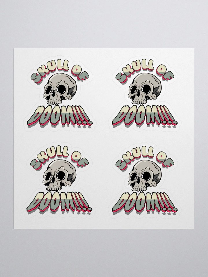 SKULL OF DOOM Sticker Sheet product image (1)