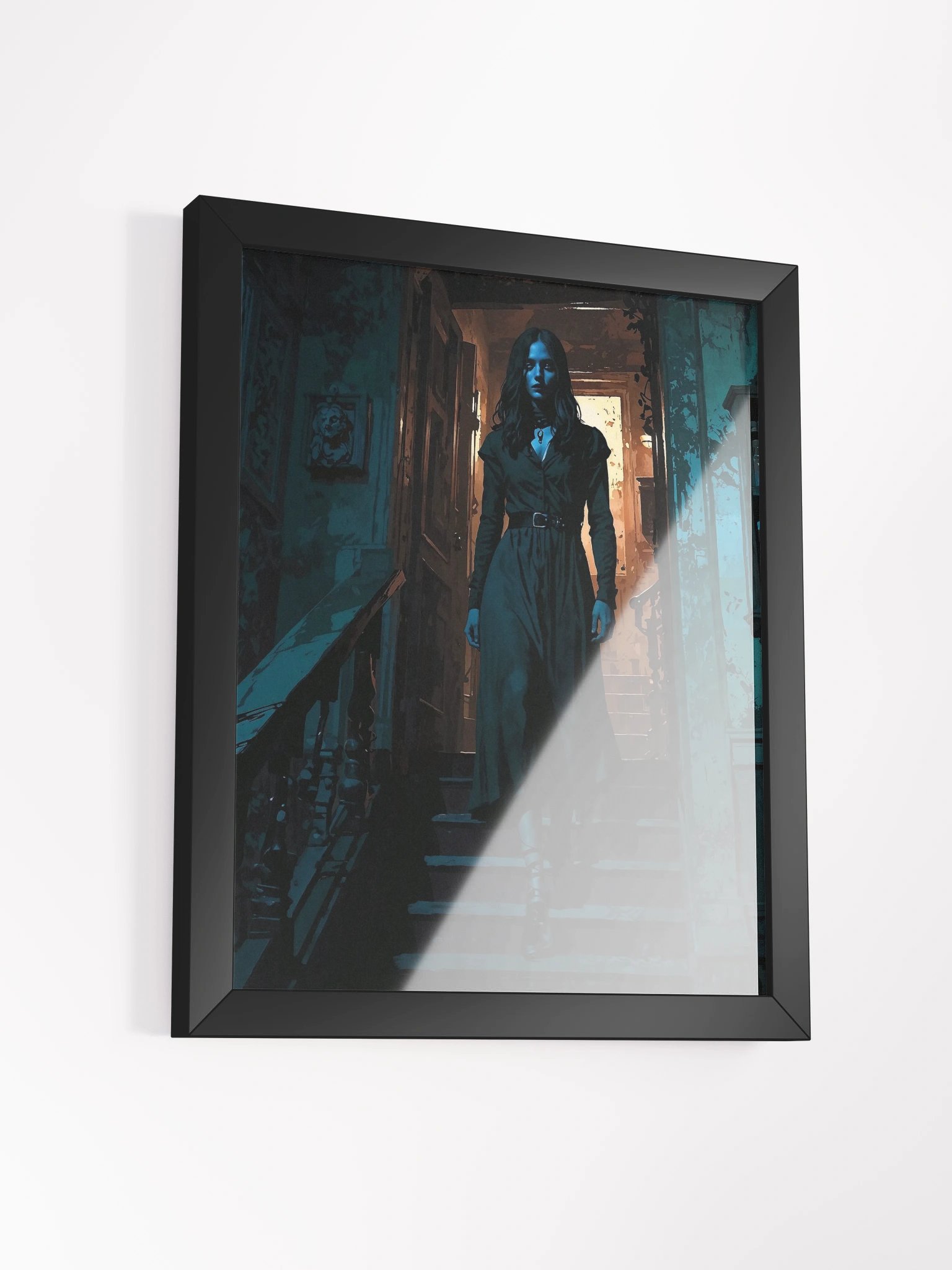 She Descends Framed Print product image (13)