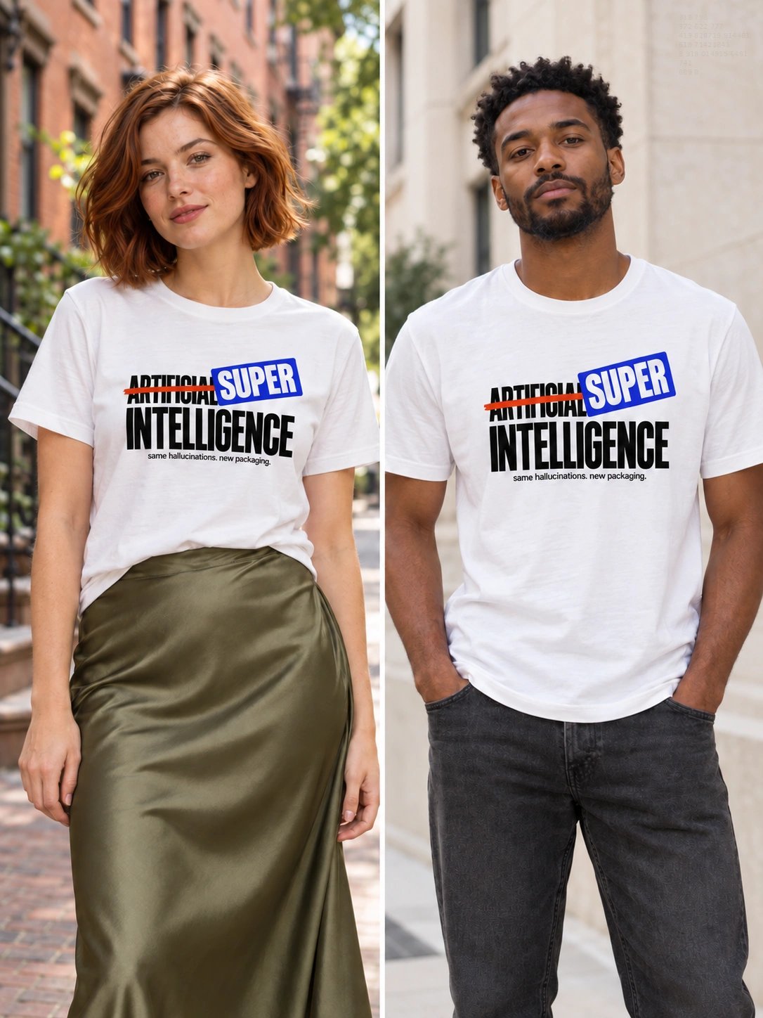 Super Intelligence T-Shirt – Same Hallucinations, New Packaging product image (4)