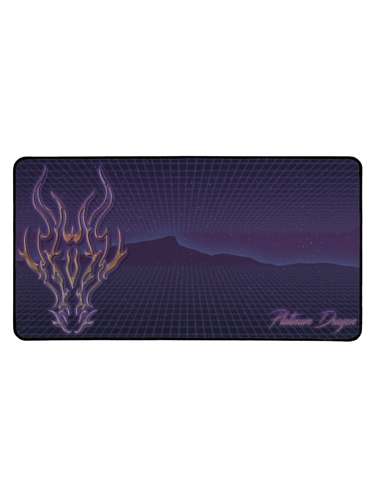 Purple Retro Grid Deskmat product image (1)
