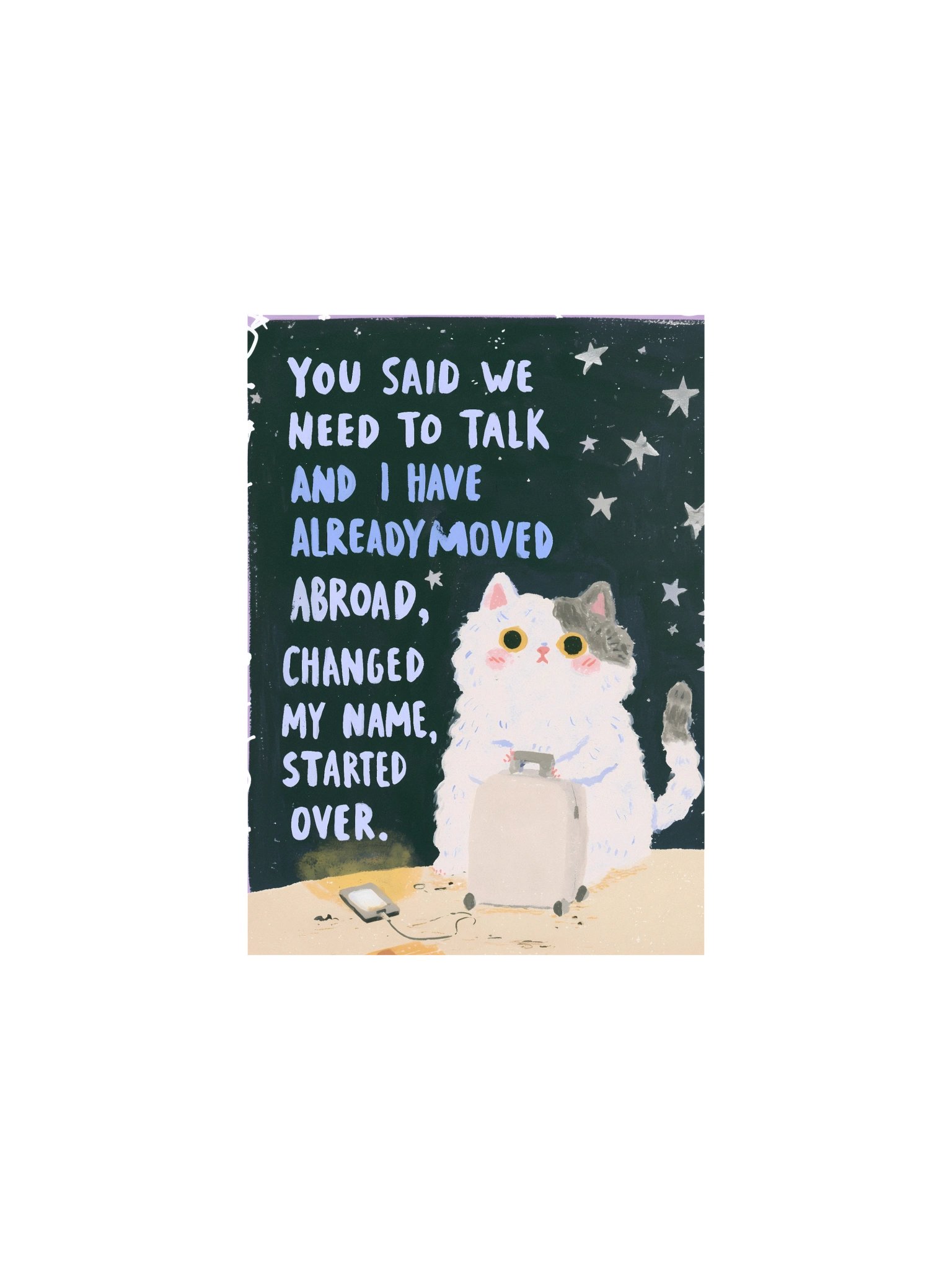 Moved Abroad Cat Poster product image (4)