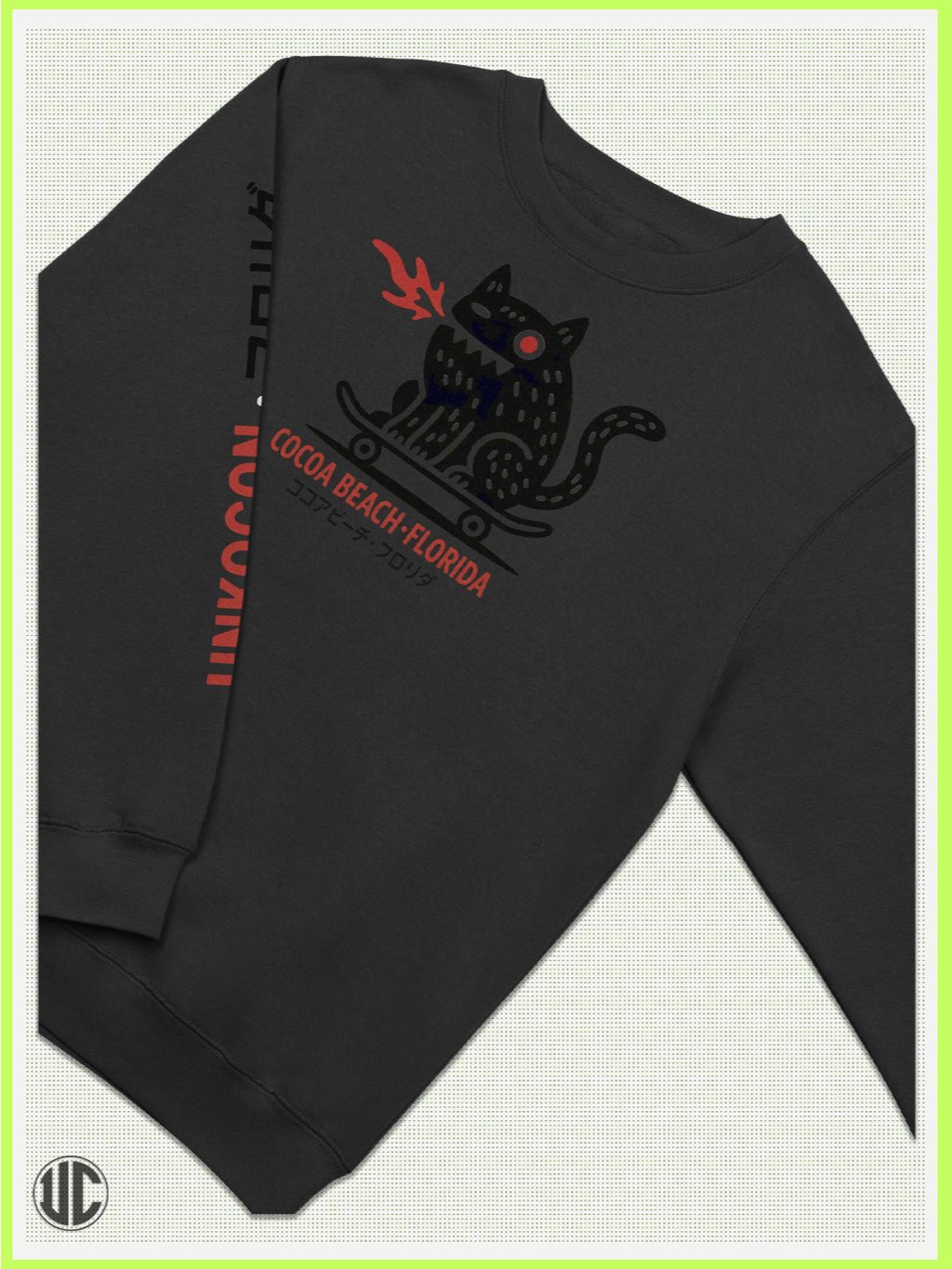 UnkoCon – Cocoa Beach FL Skater Crew Neck Sweatshirt product image (4)