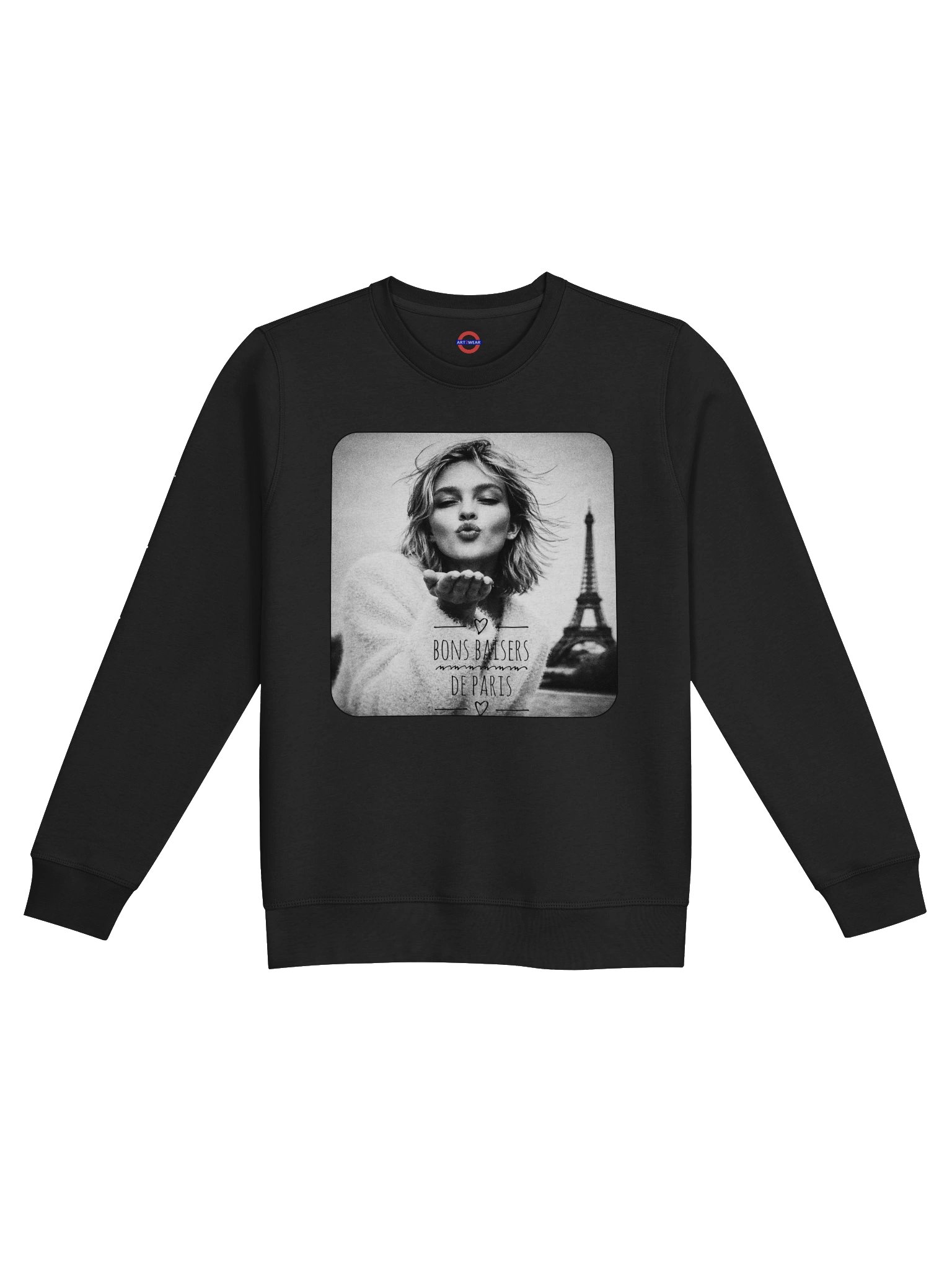 Bons Baisers de Paris — Parisian Kiss Wearable Art Sweatshirt product image (3)